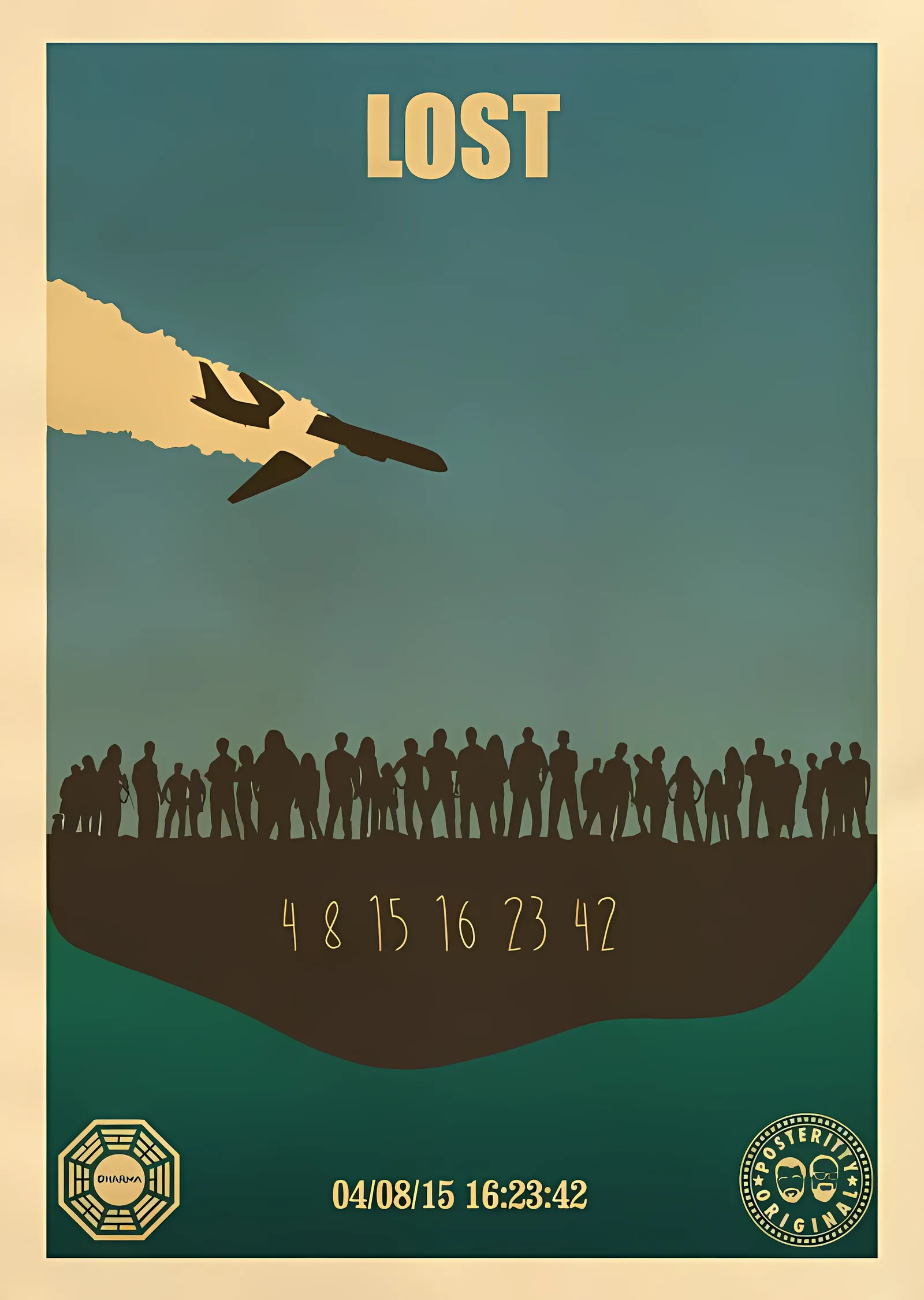 LOST: Kayıp Uçuş metal tablo