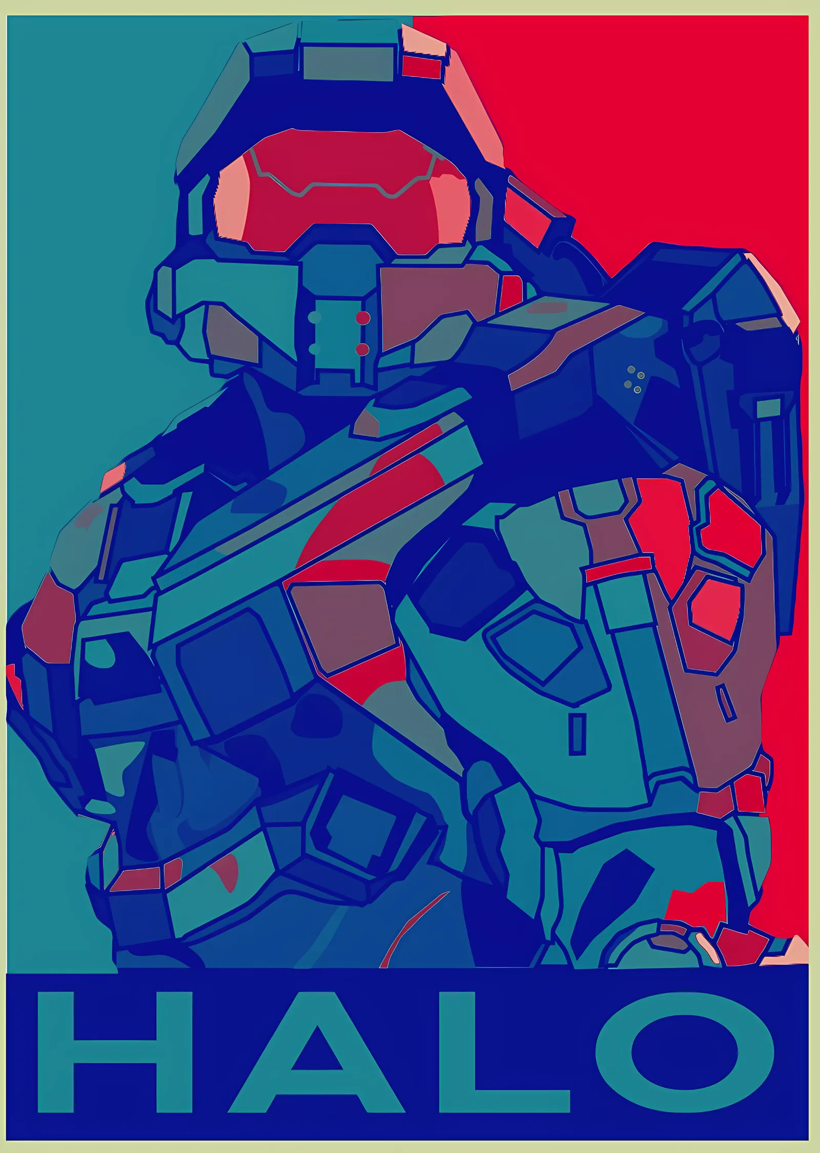 Halo: Pop Art metal tablo