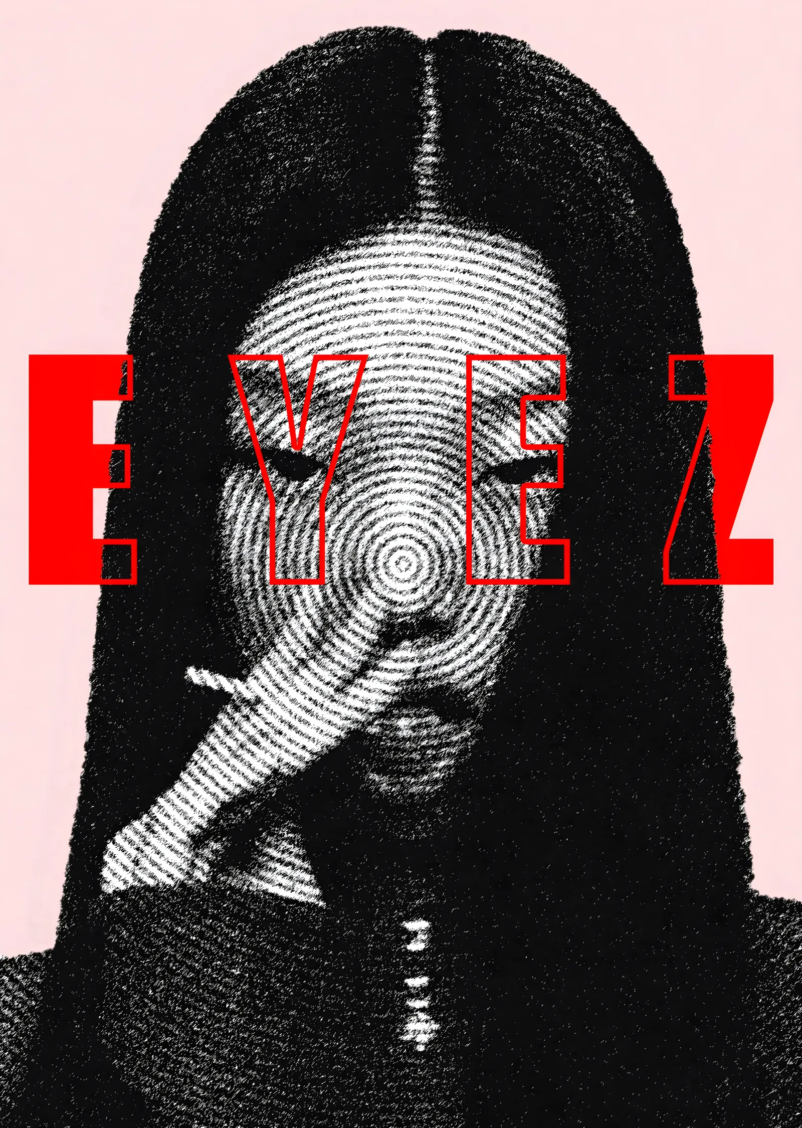 EYEZ: Portre ve Metin Etkisi metal tablo