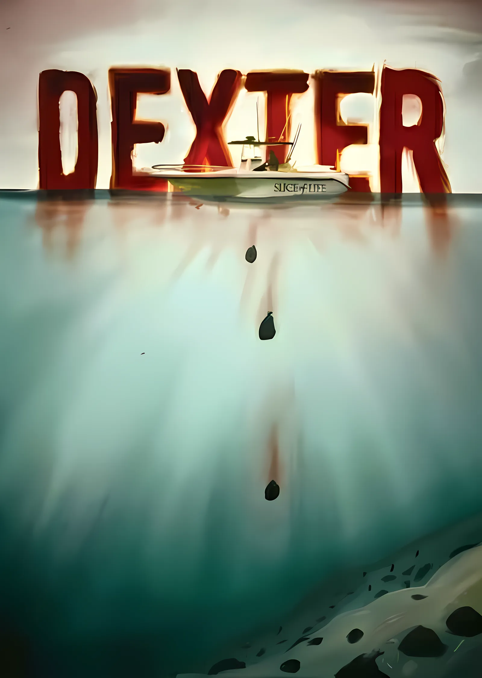 Dexter: Denizde Tekne metal tablo