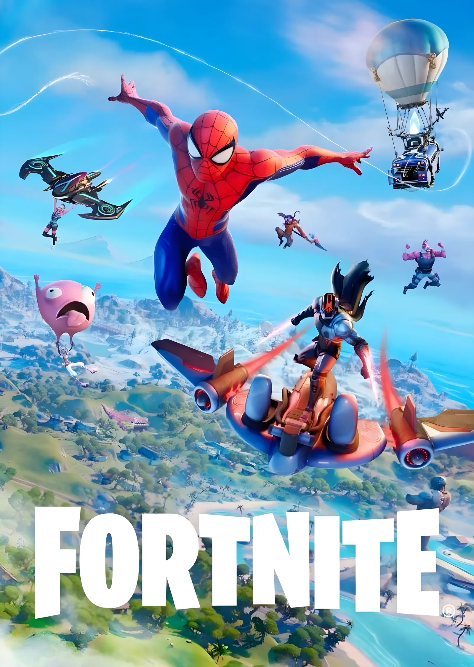 Fortnite: Spider-Man metal tablo
