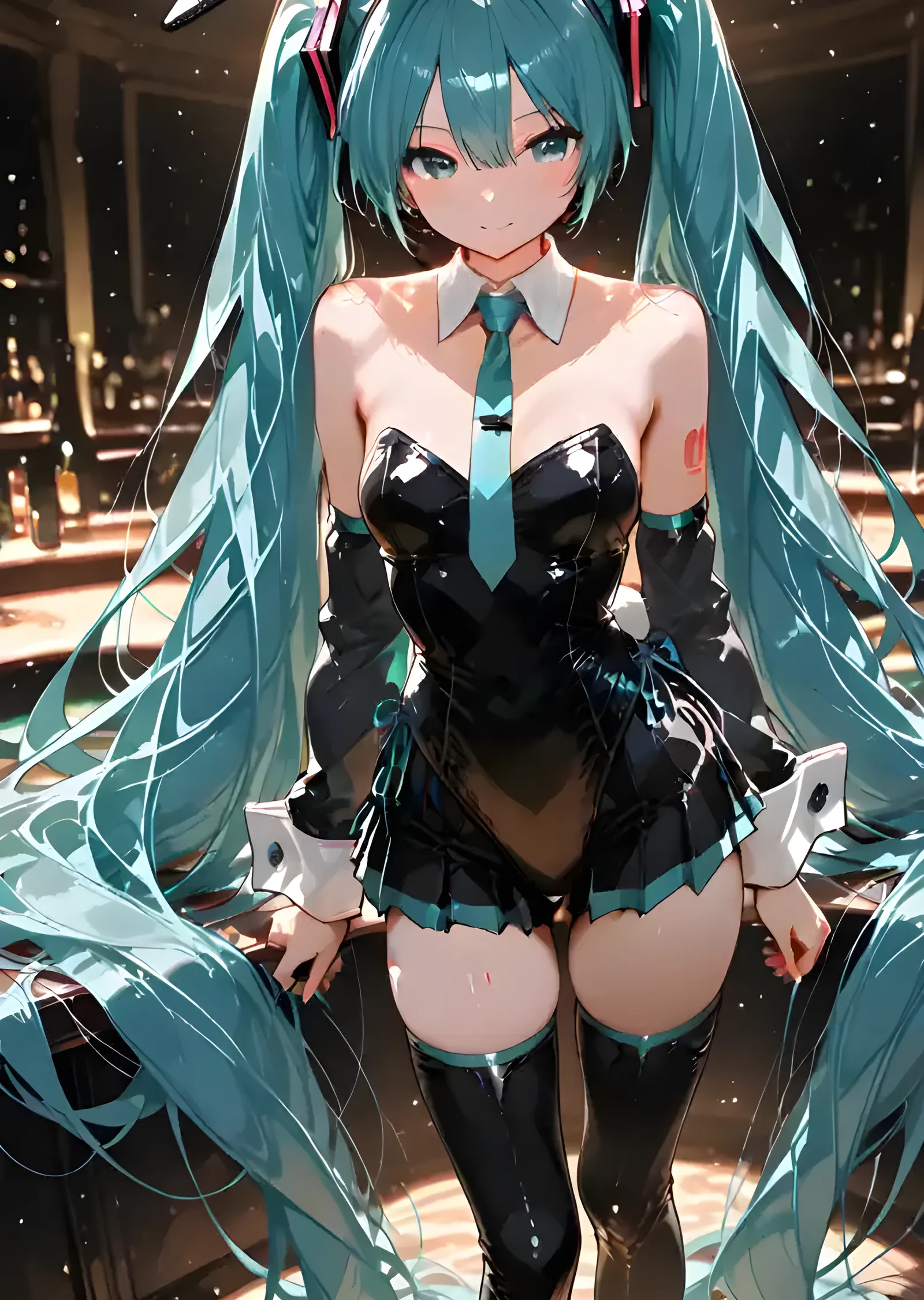 Hatsune Miku - Gece Sahnesi metal tablo