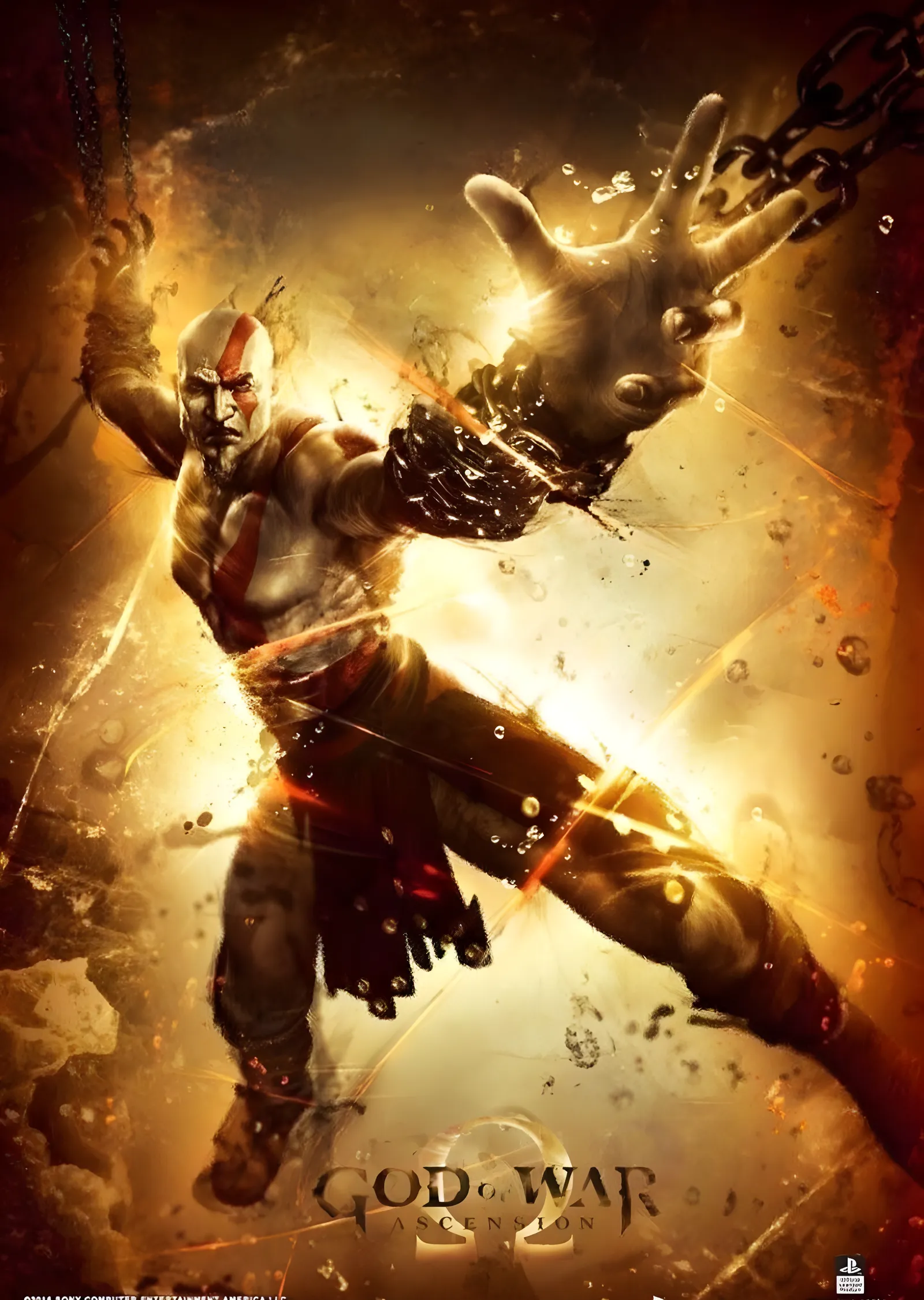 God of War: Altın Alev metal tablo