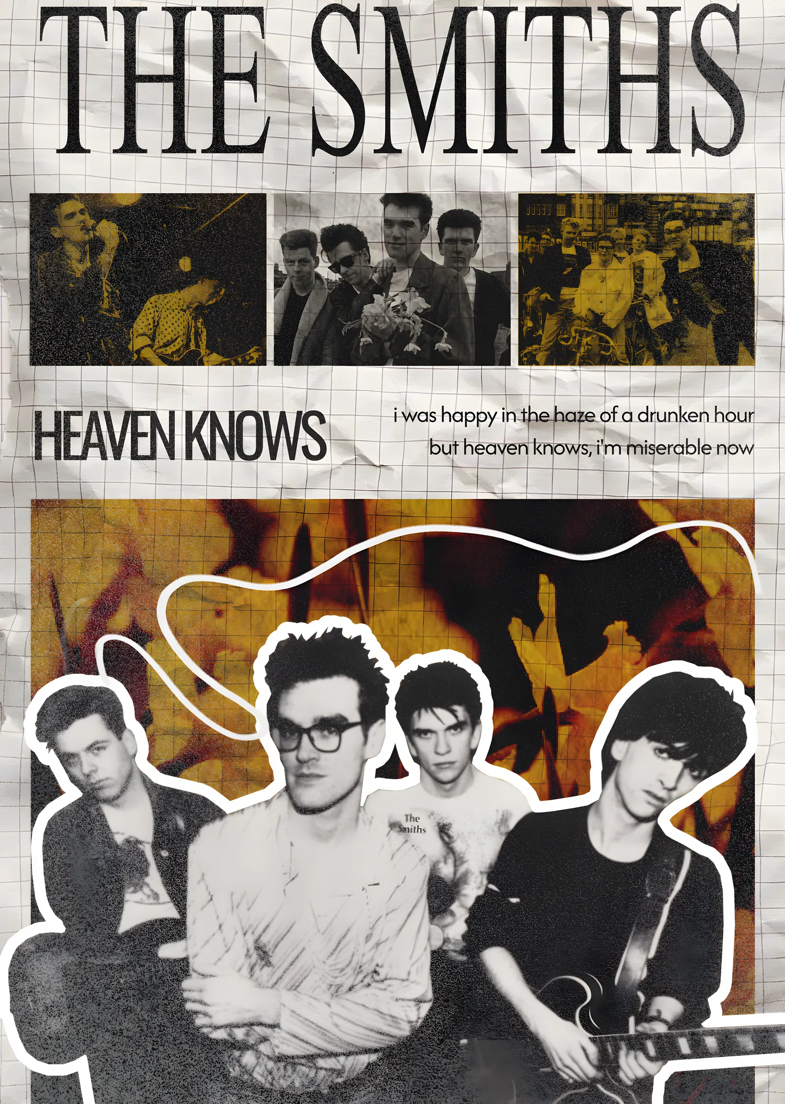 The Smiths: Heaven Knows metal tablo