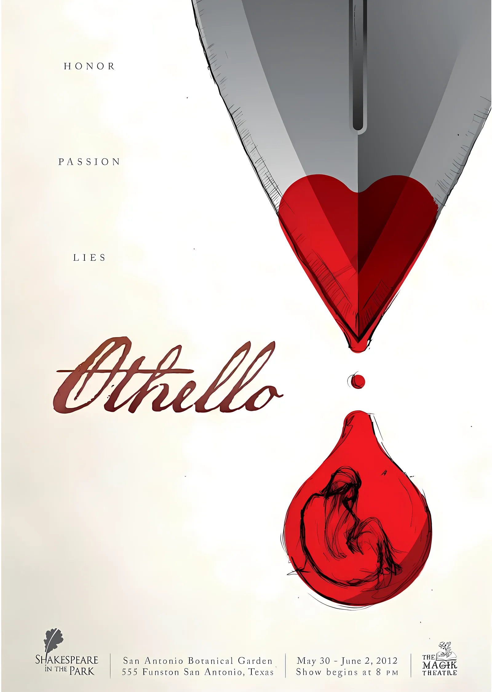 Othello: Aşk ve İhanet metal tablo