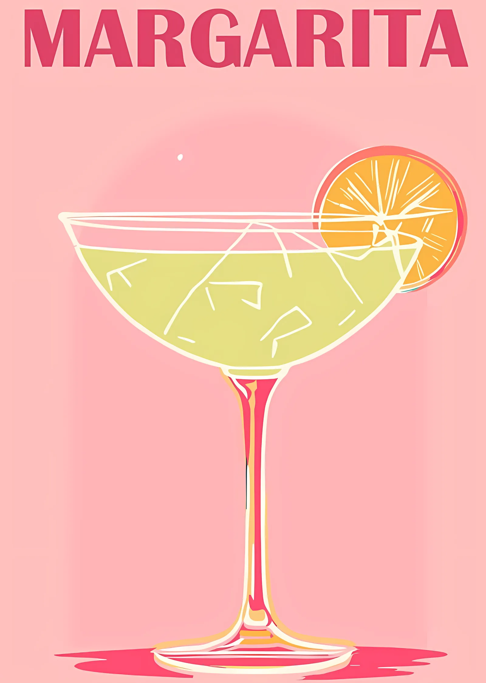 Margarita: Pembe Zemin metal tablo