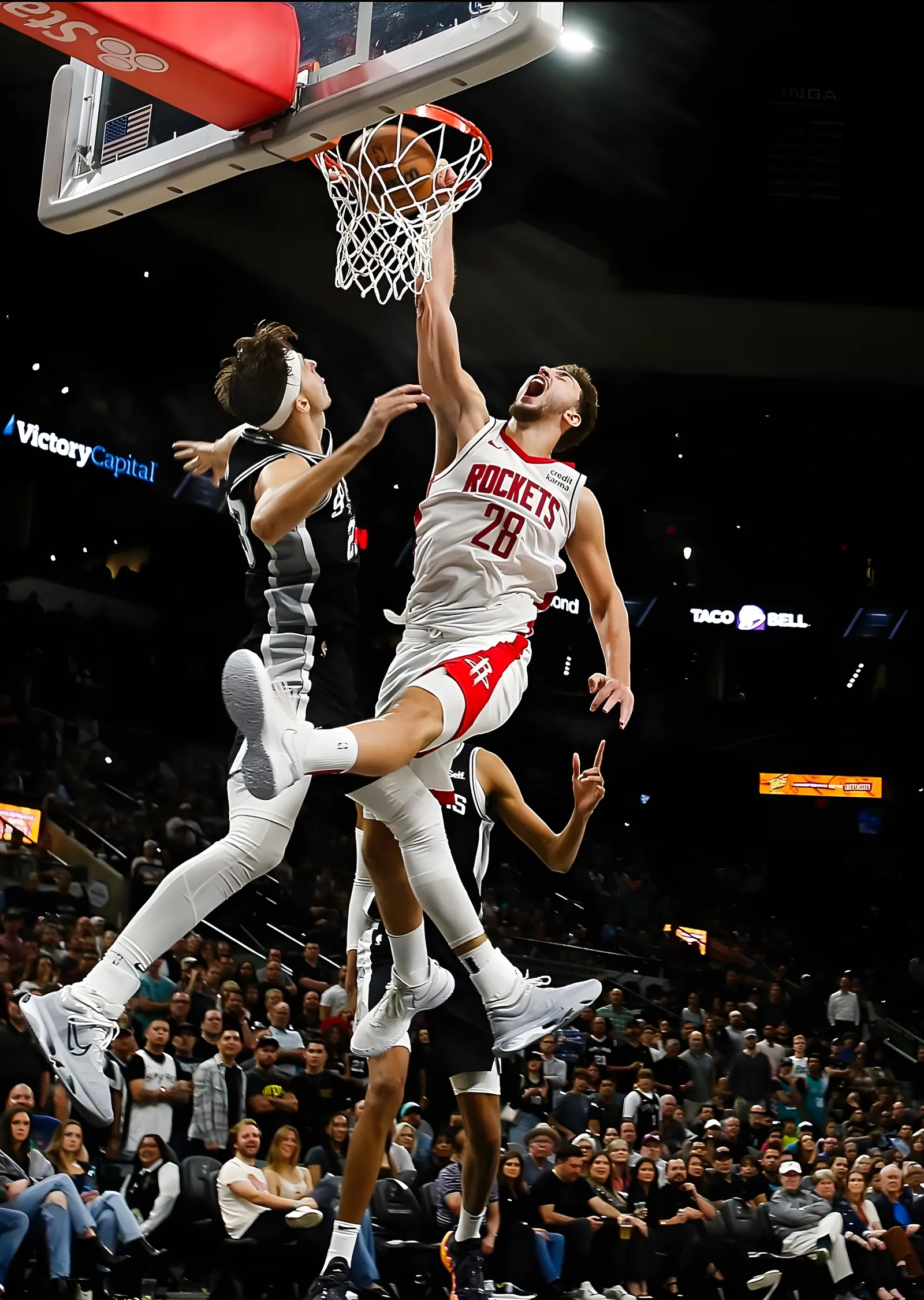 NBA: Parkede Smaç Anı metal tablo