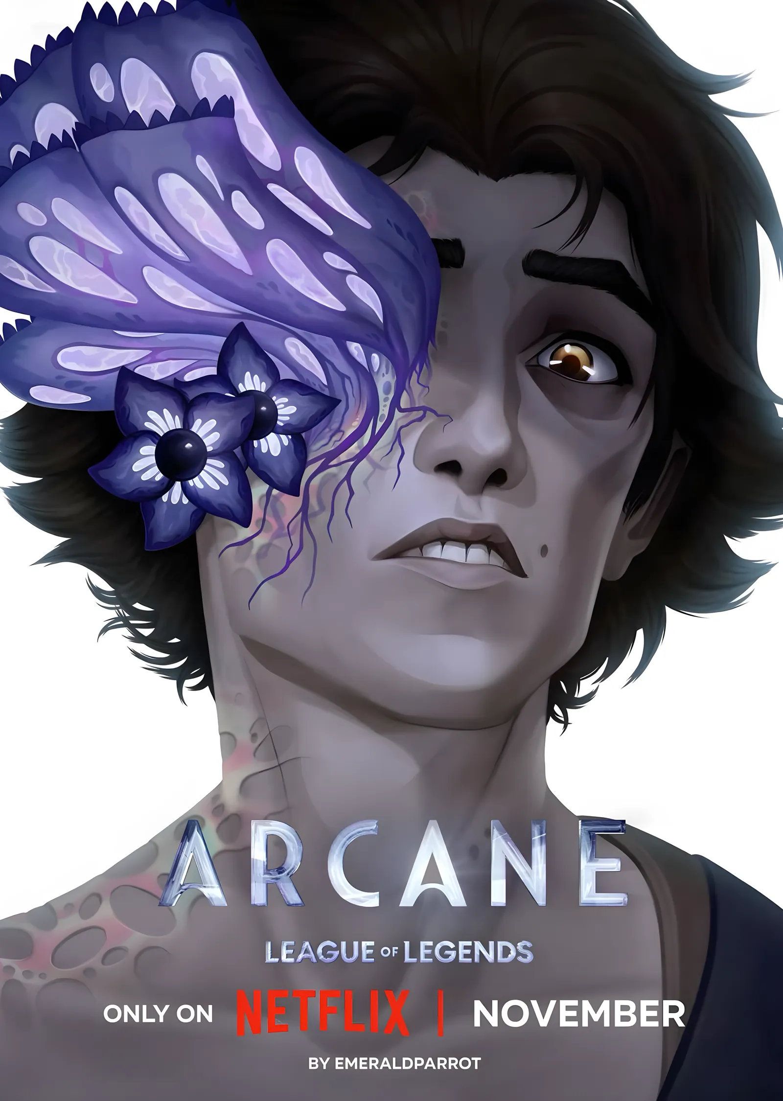 Arcane: Mantar Portre metal tablo