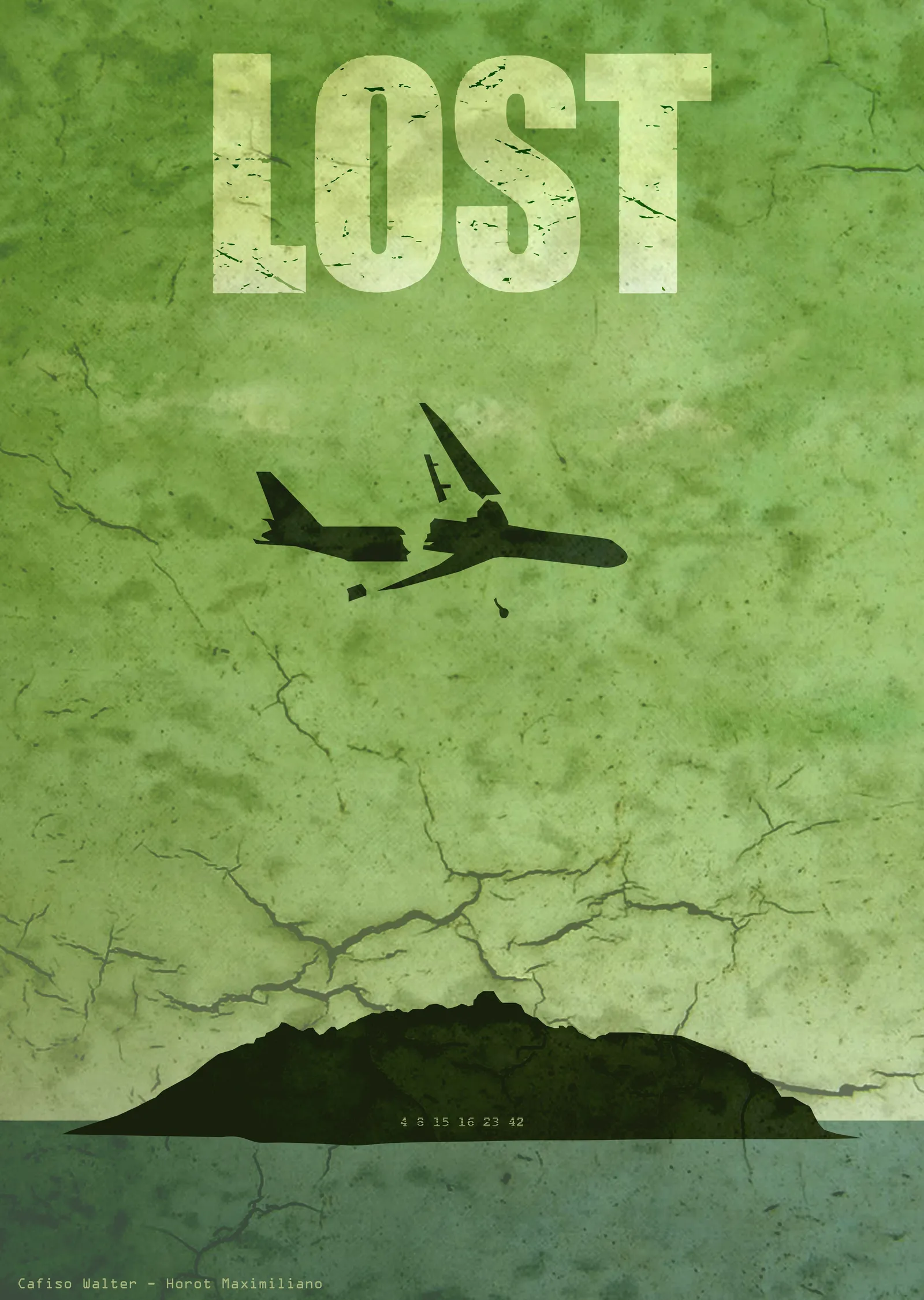 LOST: Yeşil Ada metal tablo