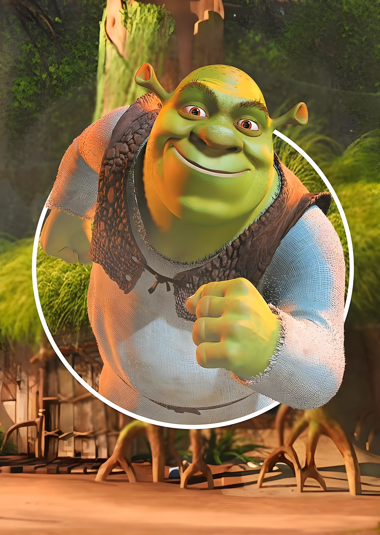 Shrek - Bataklık metal tablo