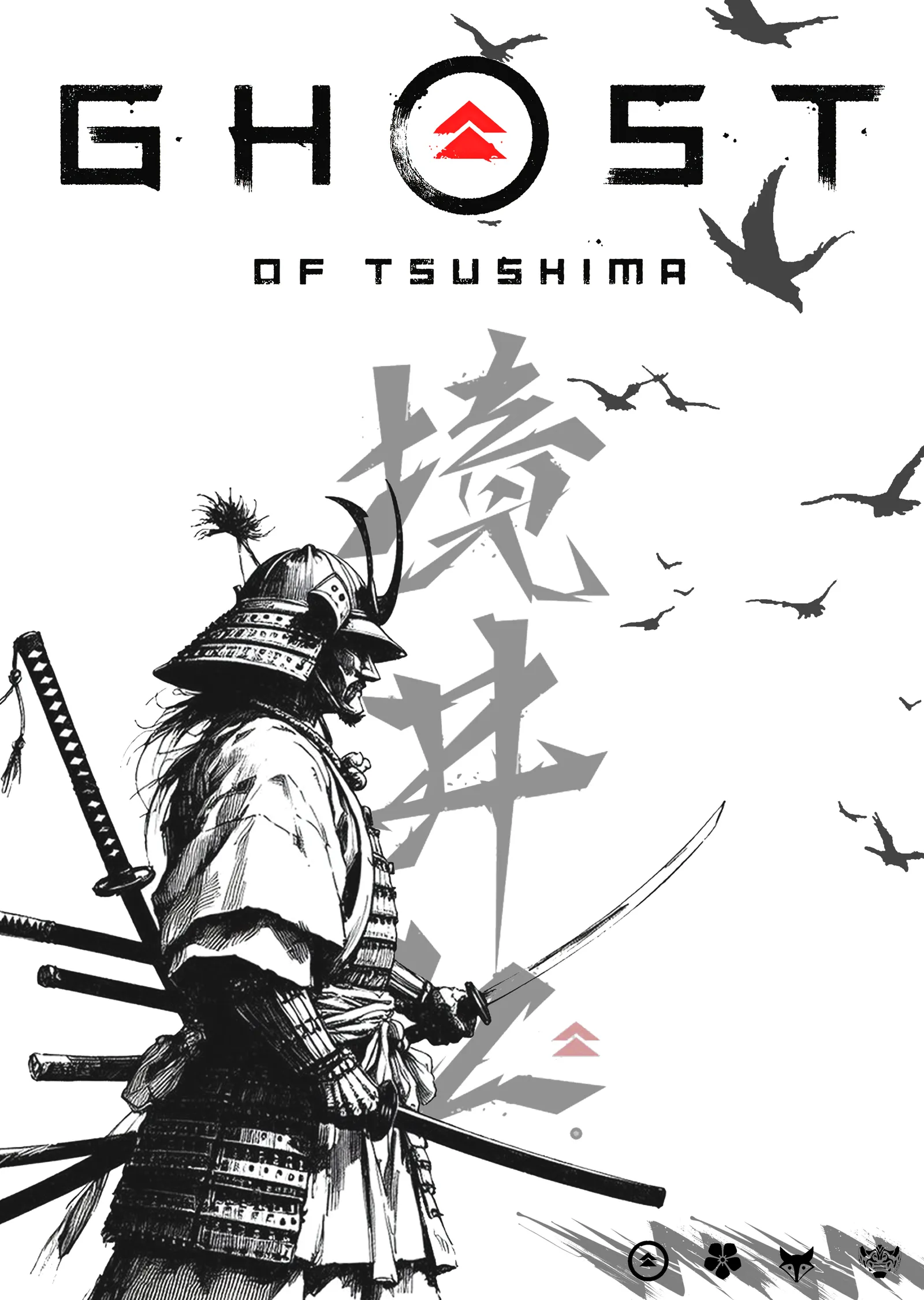 Ghost of Tsushima: Sumi-e metal tablo