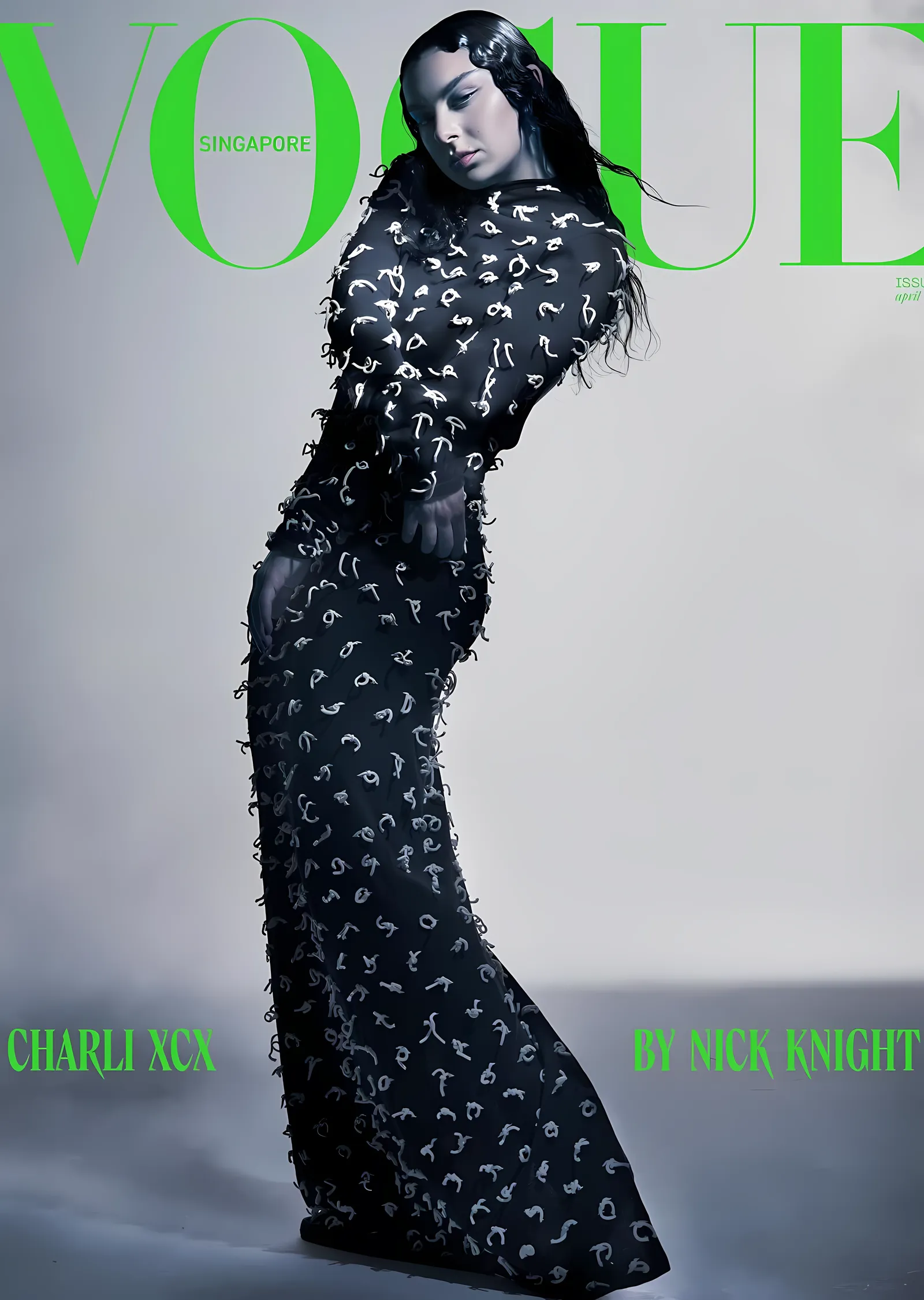 Vogue Singapore: Charli XCX metal tablo