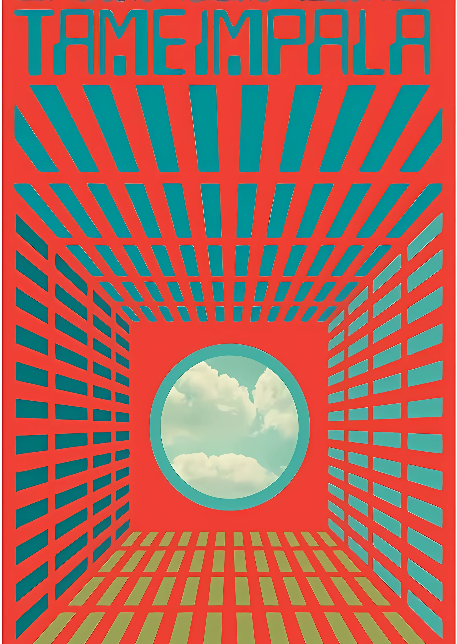 Tame Impala - Kırmızı Tünel metal tablo