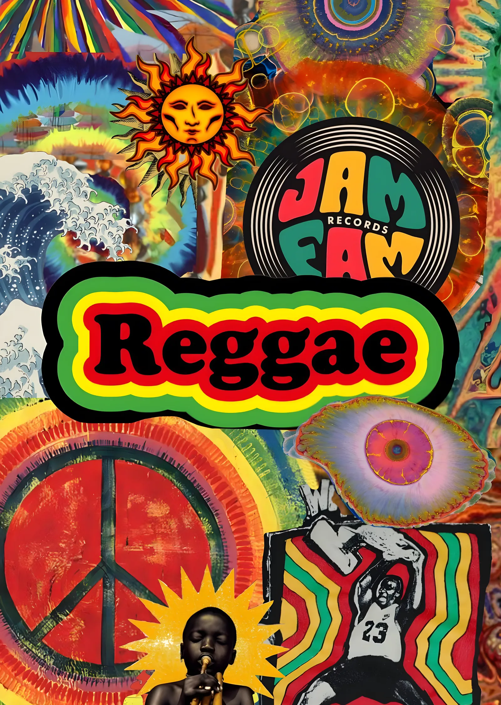 Reggae: Jam Fam metal tablo