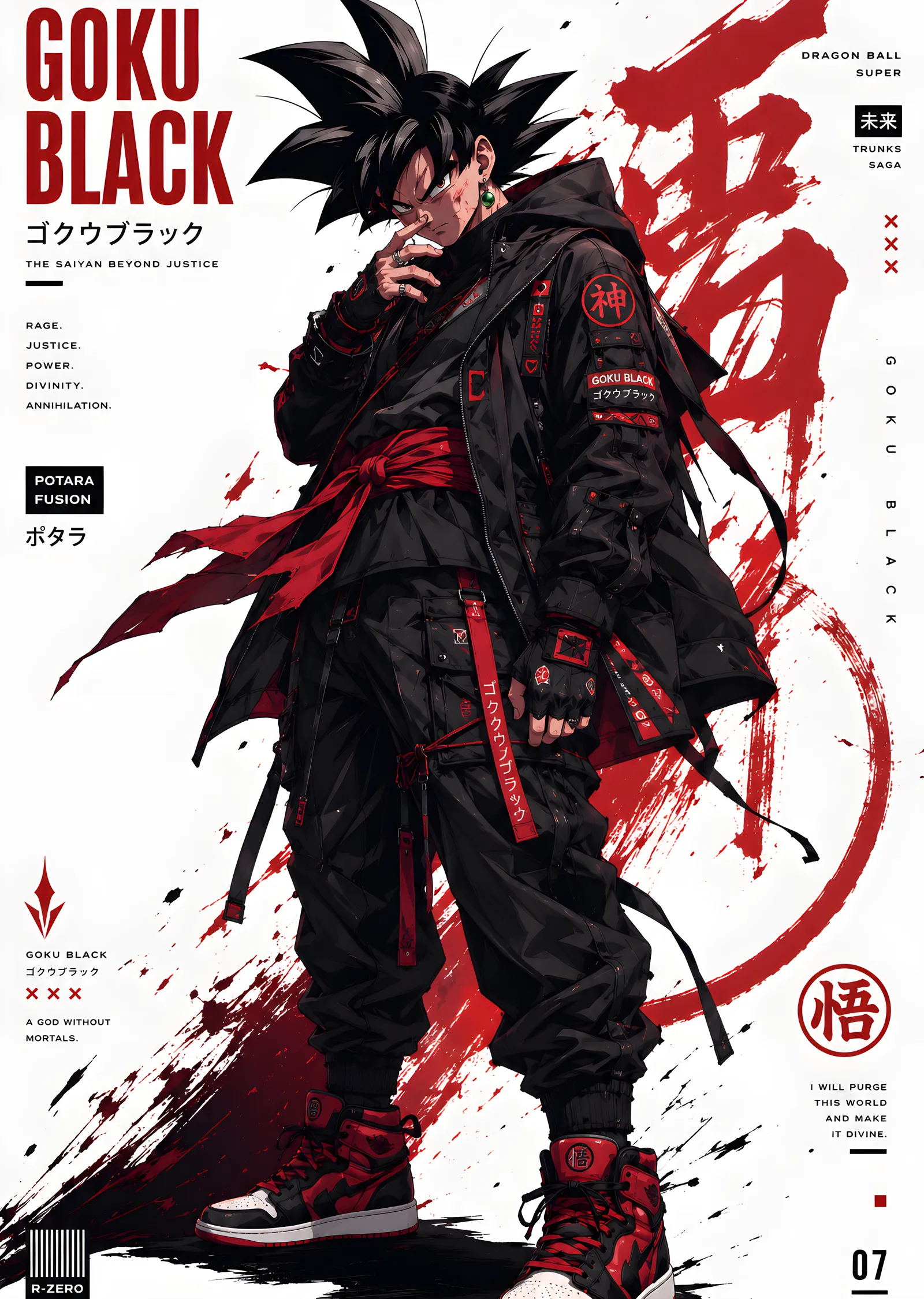 Dragon Ball Super · Goku Black metal tablo
