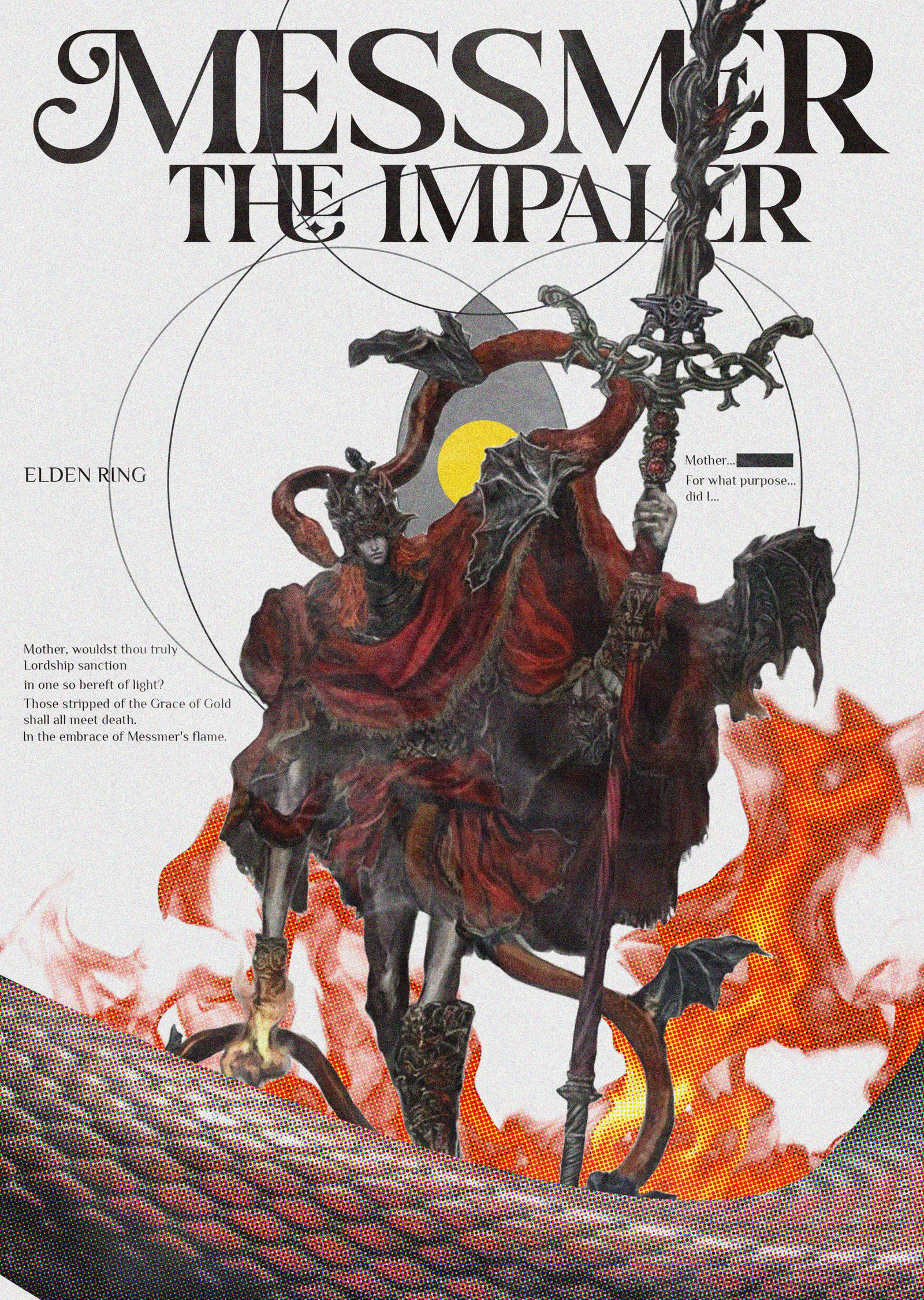 Elden Ring: Messmer the Impaler metal tablo