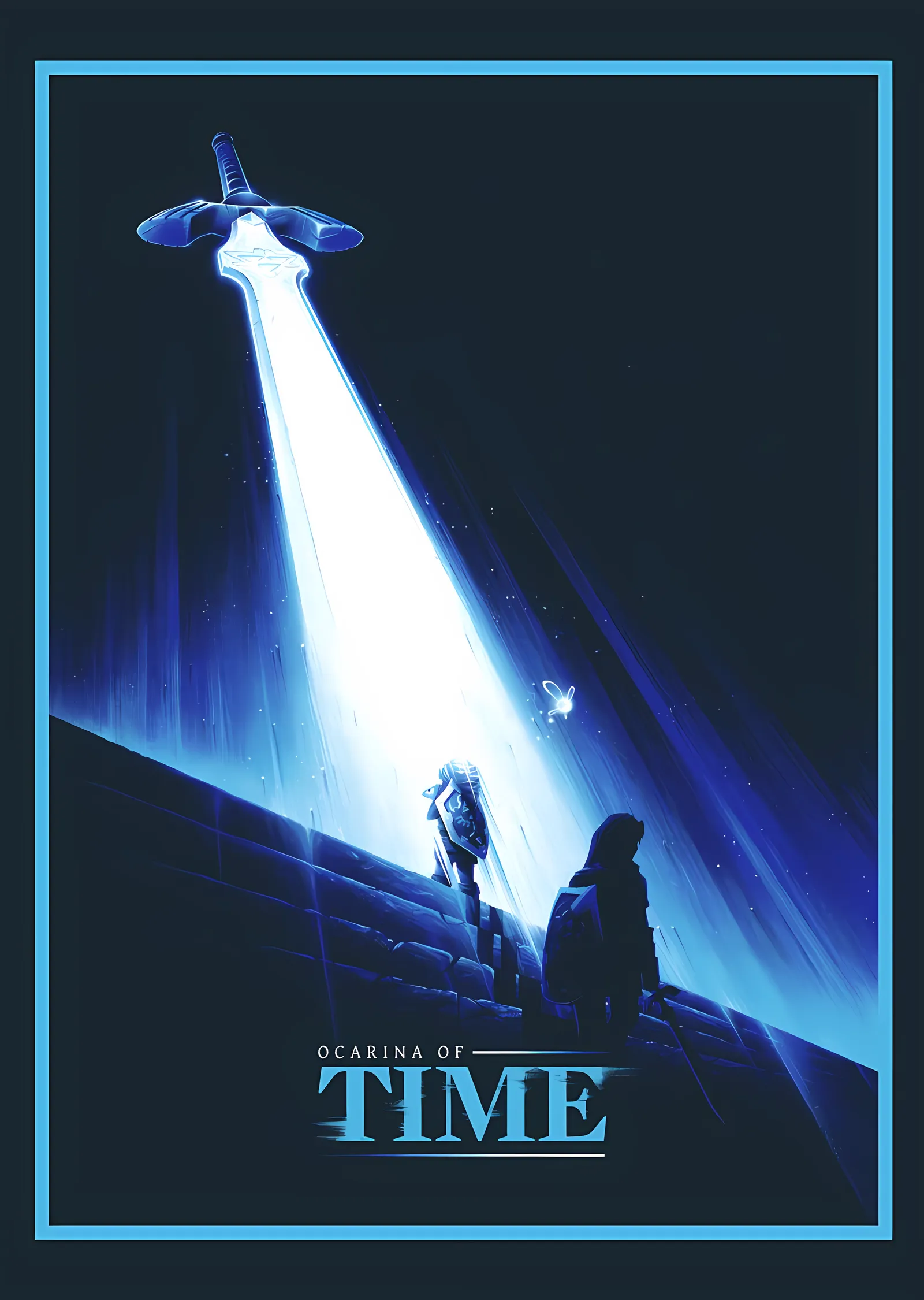 Zelda: Ocarina of Time Minimal metal tablo