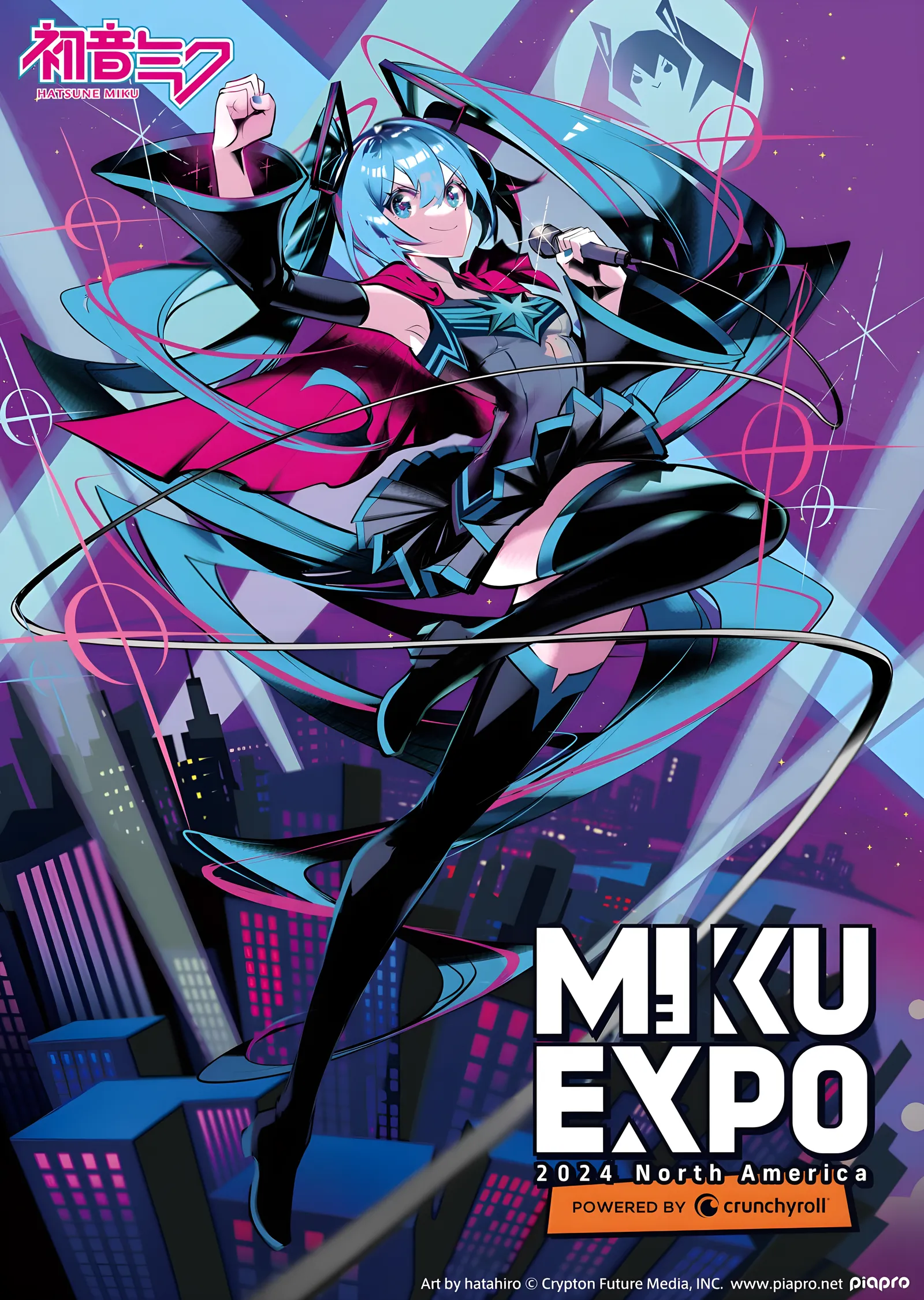 Hatsune Miku - Miku Expo 2024 metal tablo