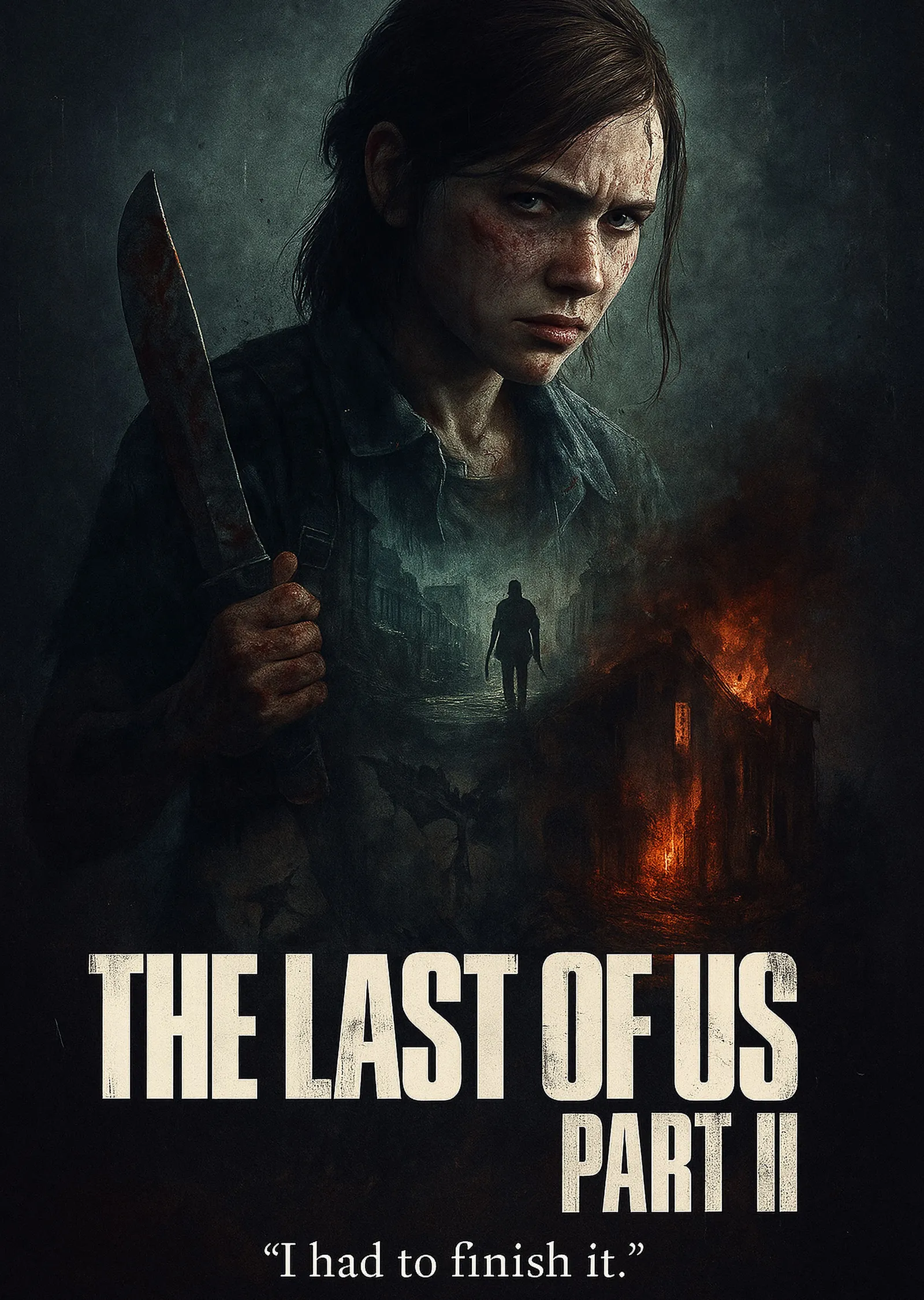 The Last of Us Part II: Bıçak metal tablo