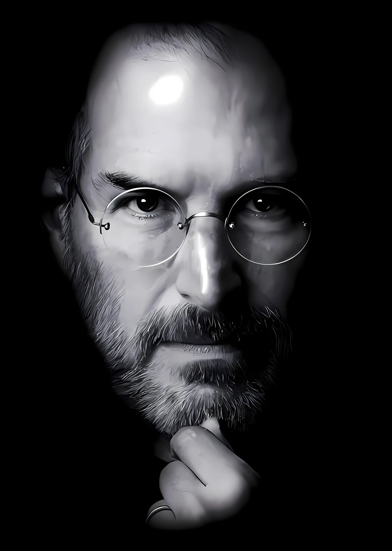 Steve Jobs metal tablo