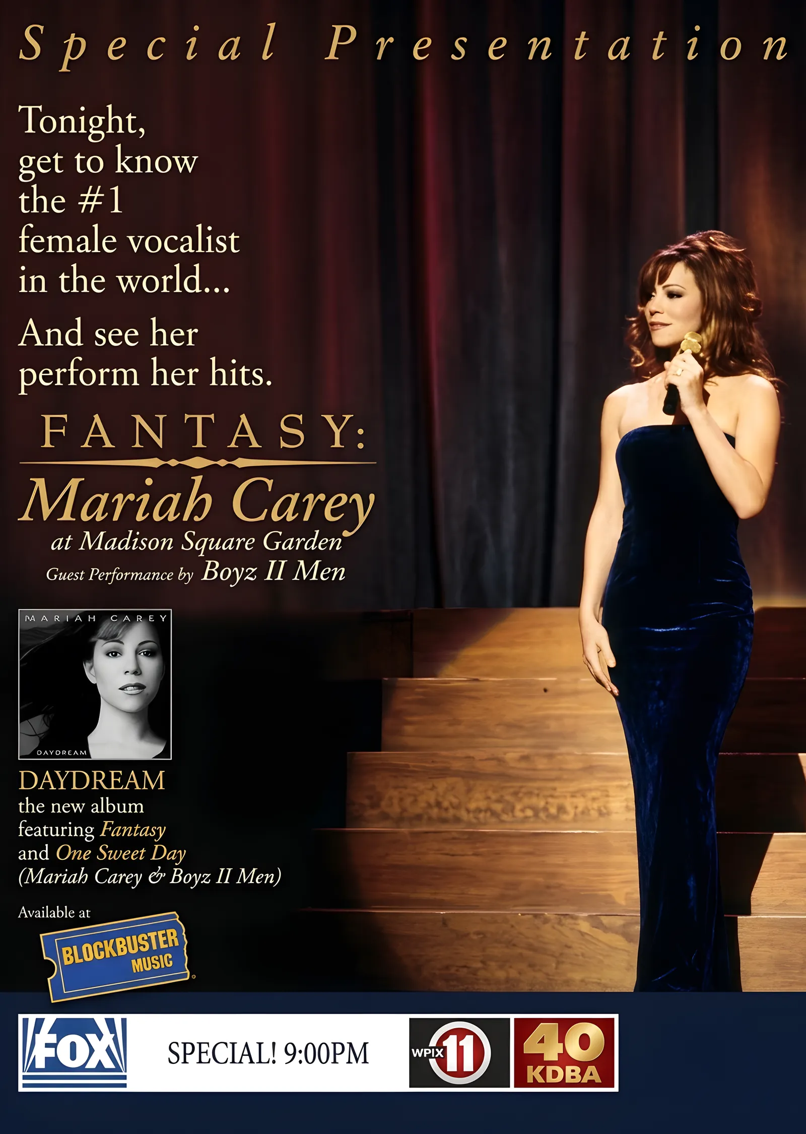 Mariah Carey: Madison Square Garden metal tablo