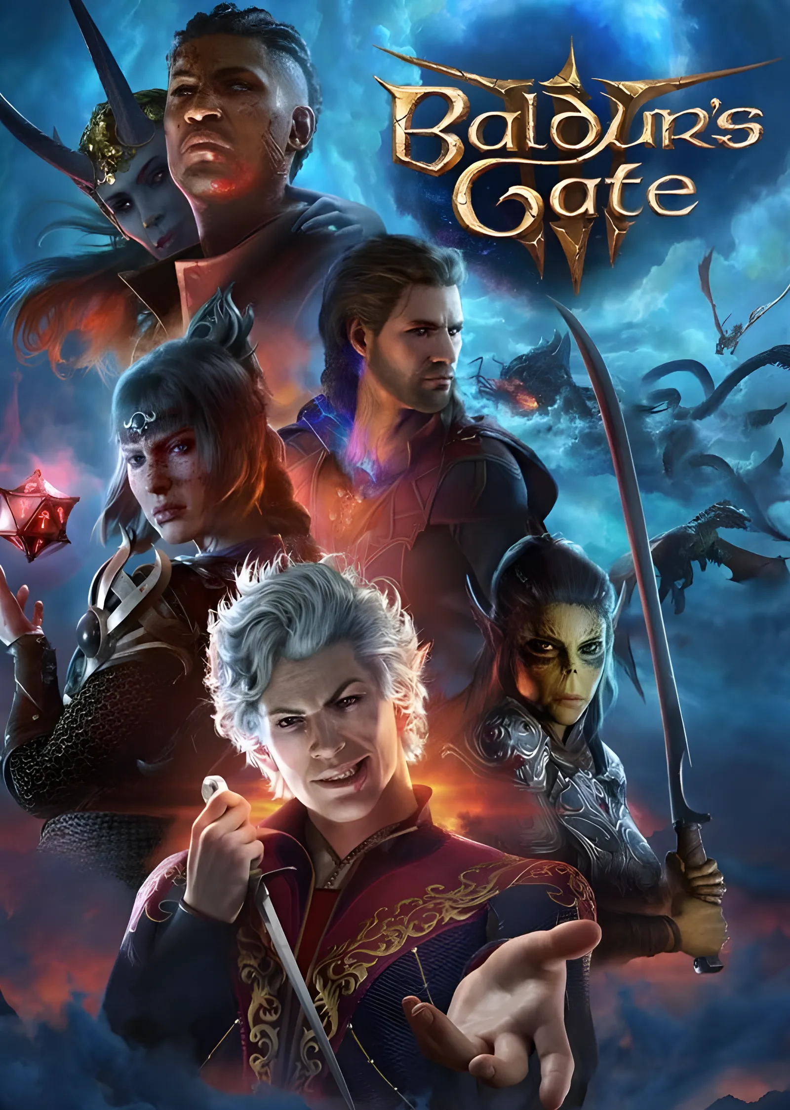 Baldur's Gate III: Astarion metal tablo