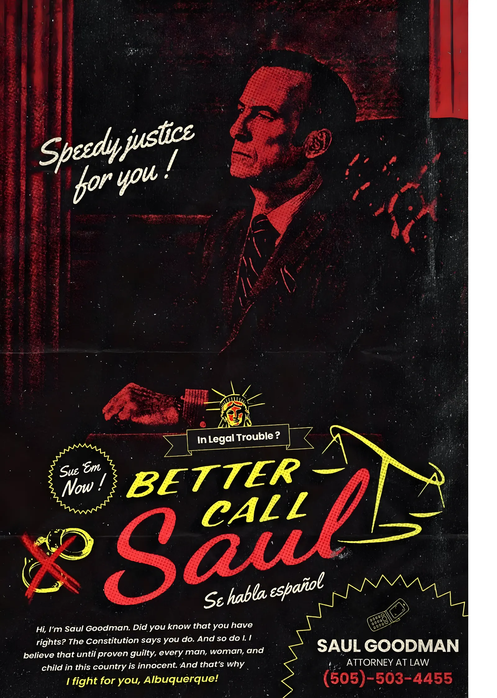 Better Call Saul: Speedy Justice metal tablo