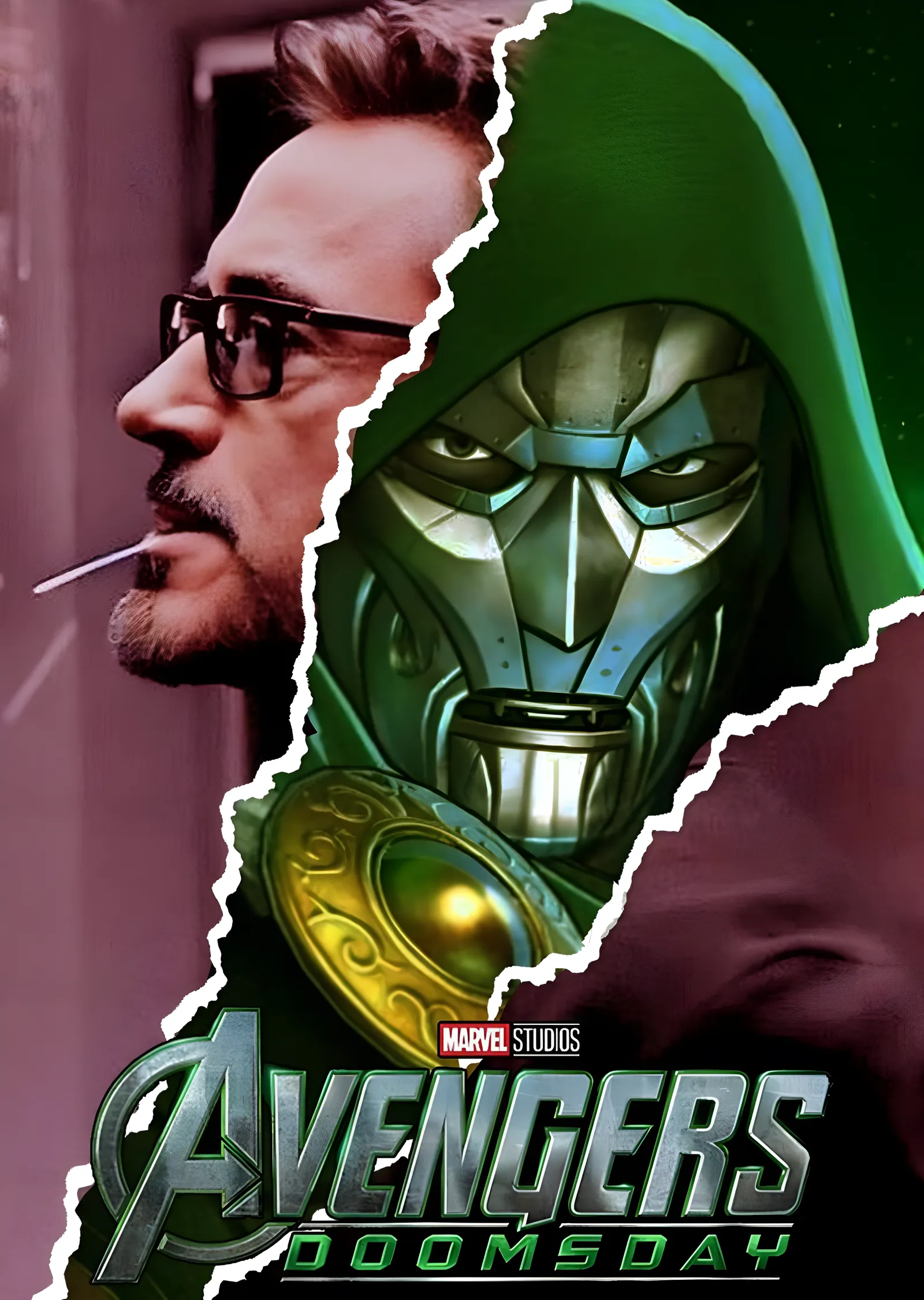 Avengers: Doomsday - Tony Stark ve Doctor Doom metal tablo