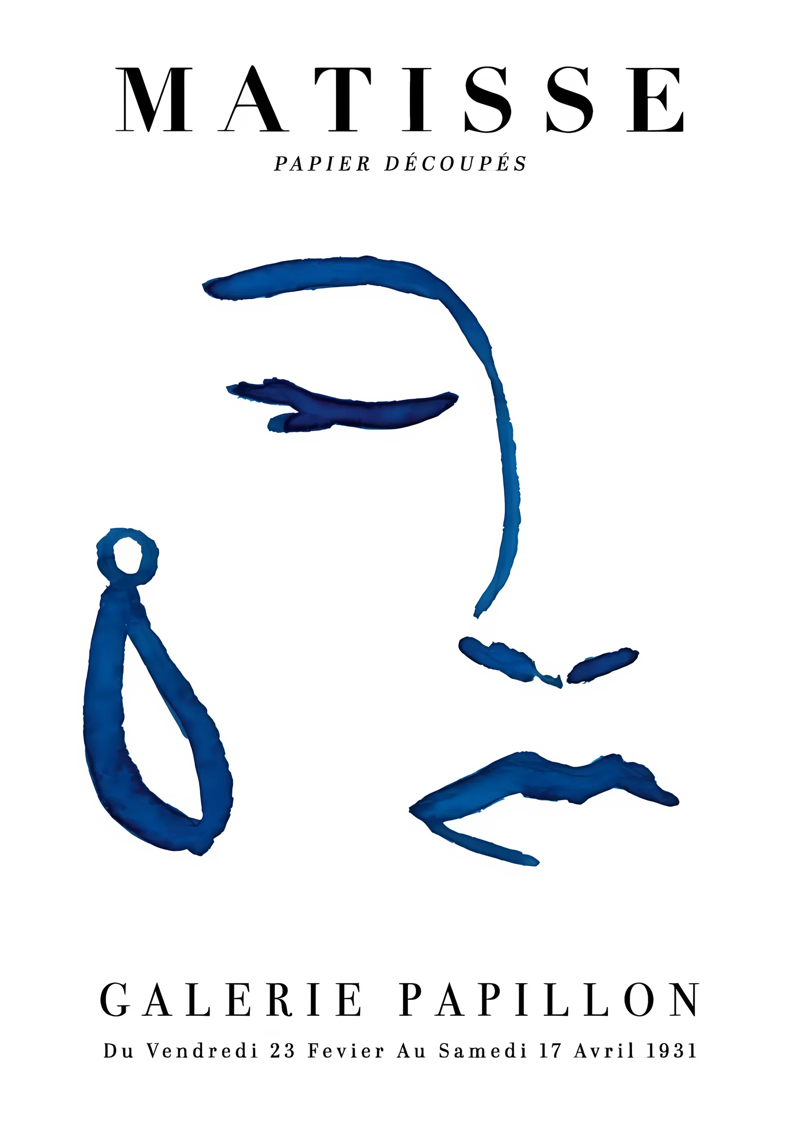 Matisse: Galerie Papillon Çizgi metal tablo
