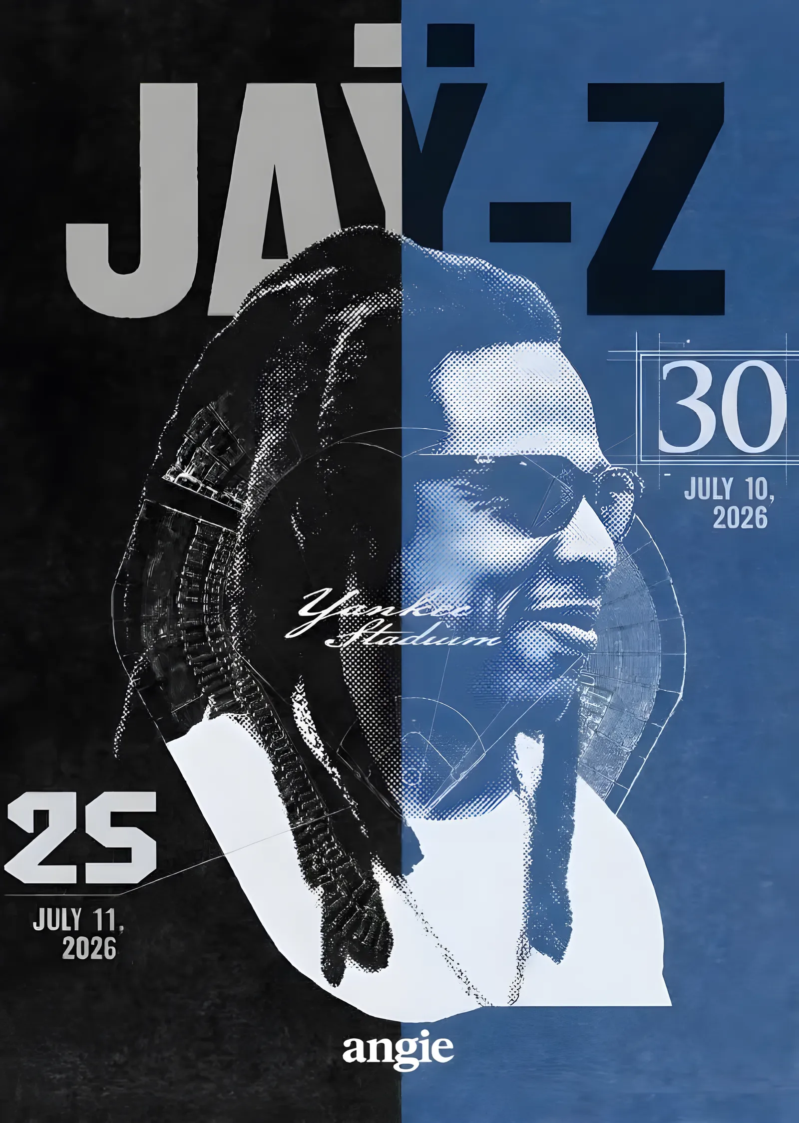 Jay-Z: Yankee Stadium metal tablo