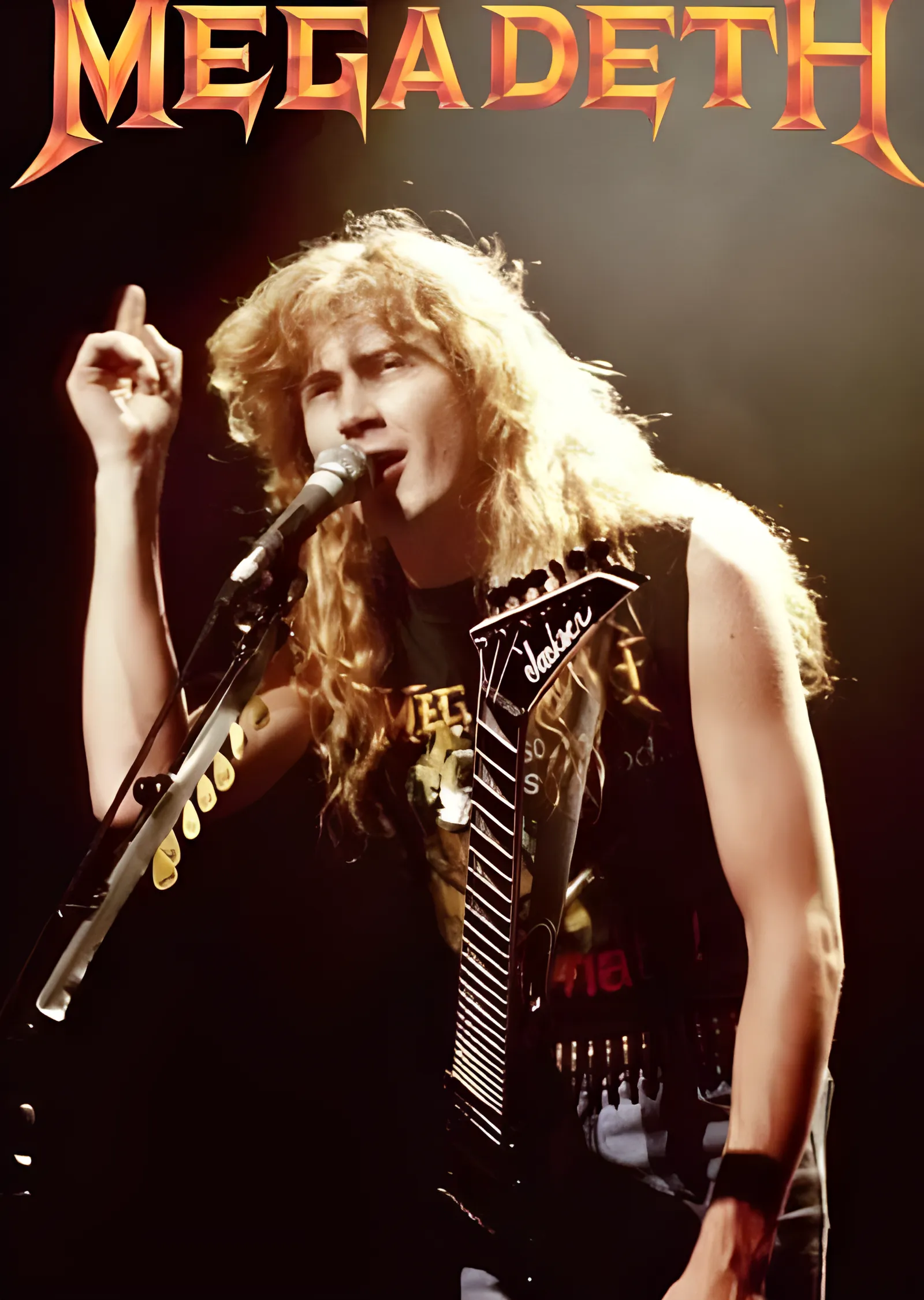 Megadeth: Dave Mustaine Sahnede metal tablo