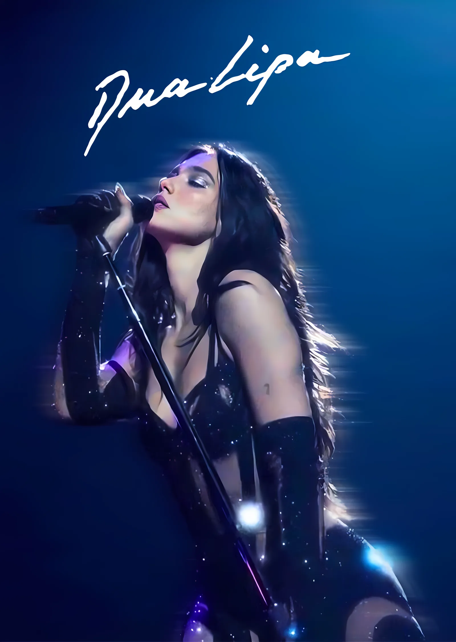 Dua Lipa: Müziksel Performans metal tablo