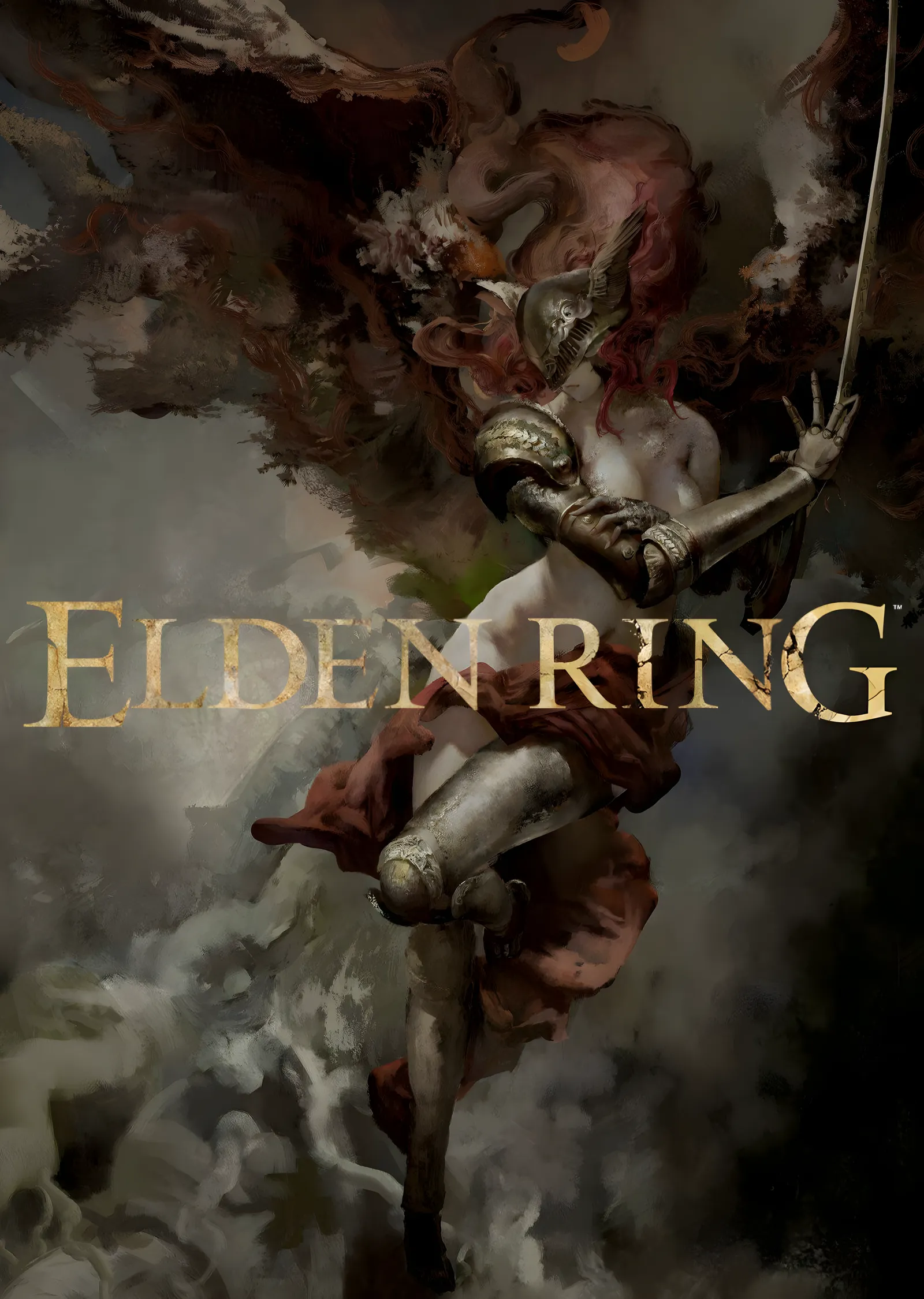 Elden Ring: Savaşçı Suluboya metal tablo