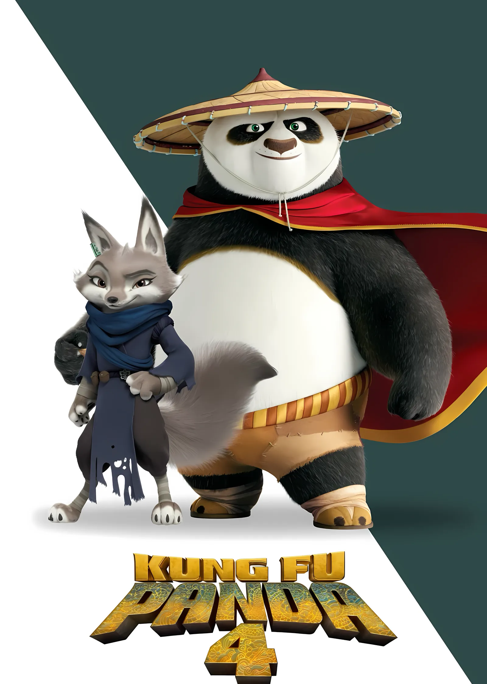 Kung Fu Panda 4: Po ve Zhen metal tablo