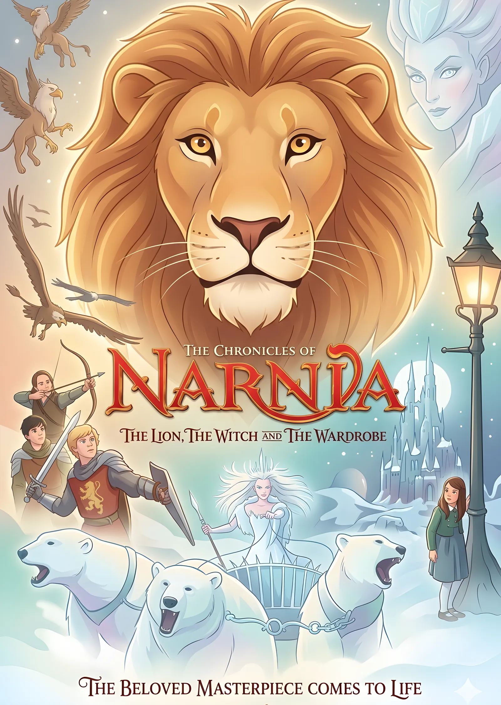 The Chronicles of Narnia - Aslan: Çizim Afiş metal tablo