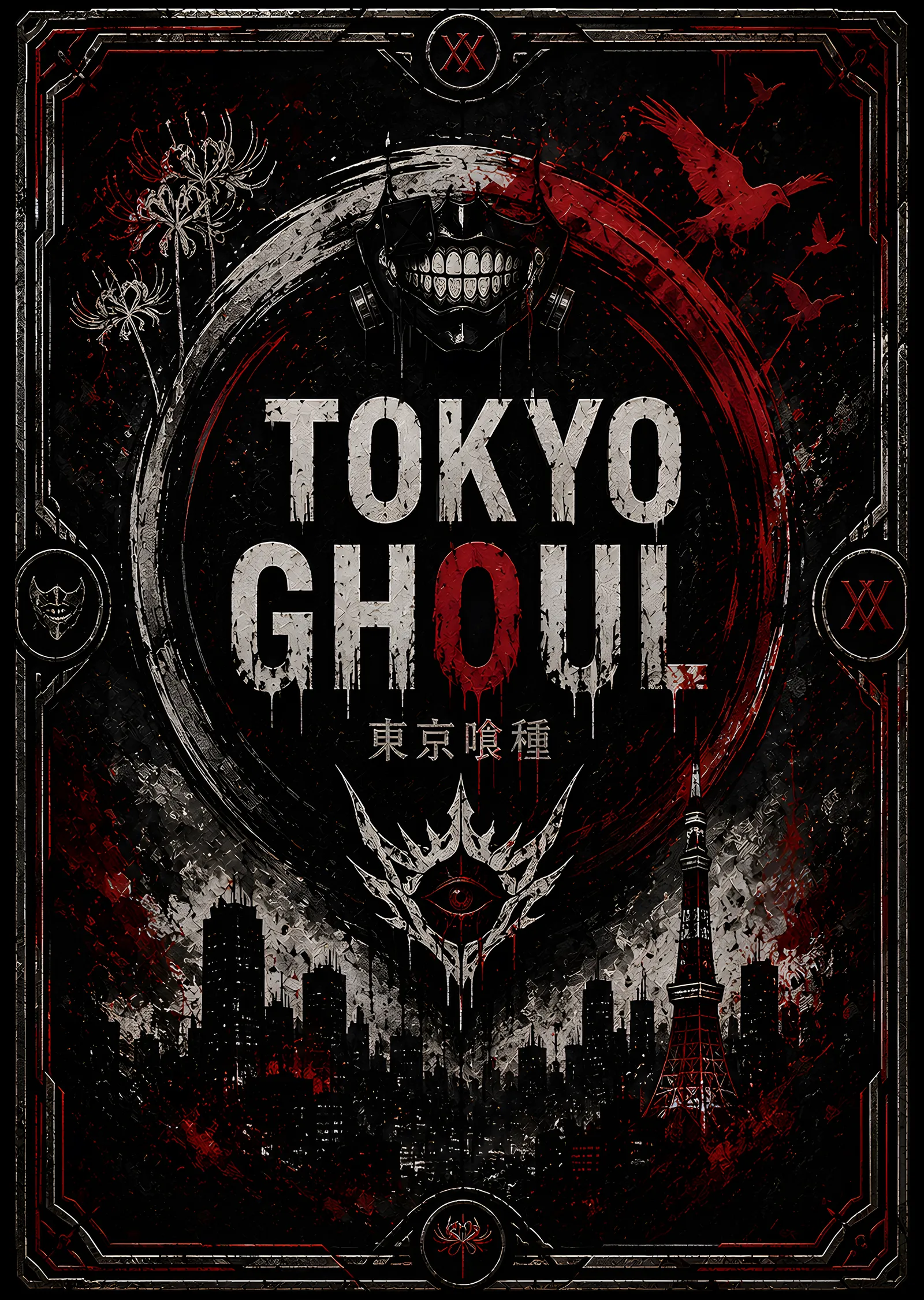 Tokyo Ghoul: Karanlık Amblem metal tablo