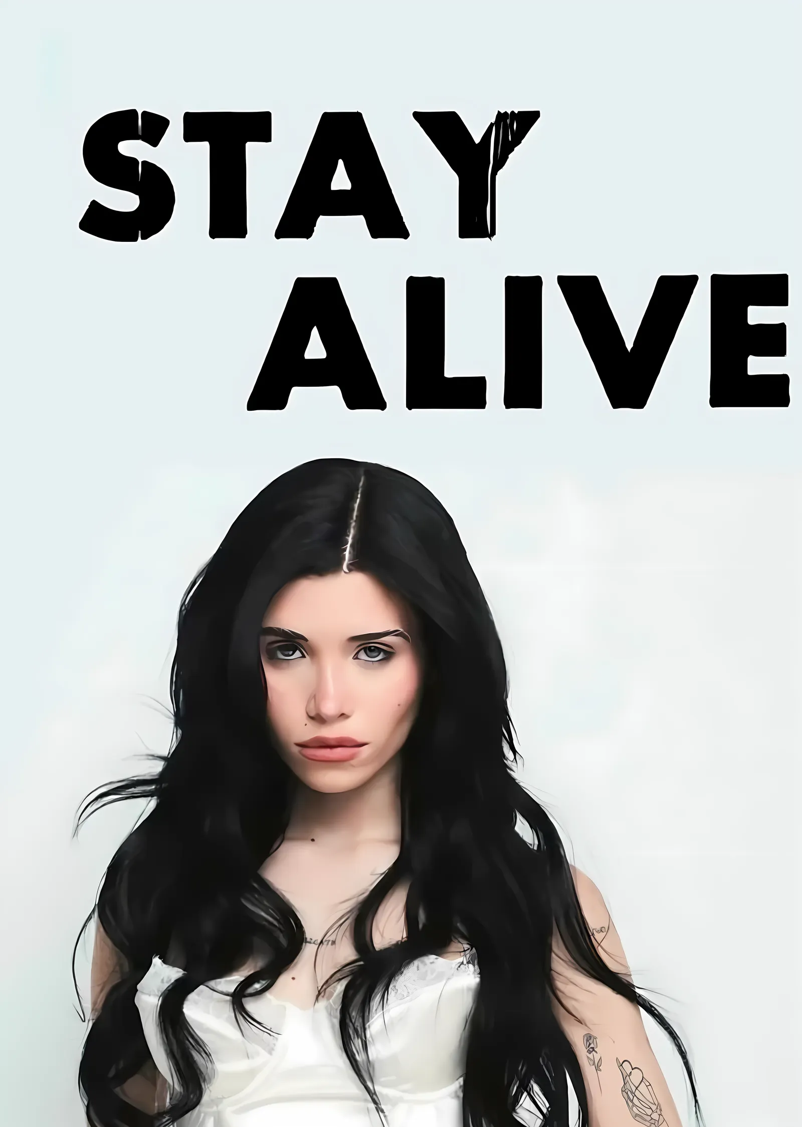 Nessa Barrett: Stay Alive metal tablo