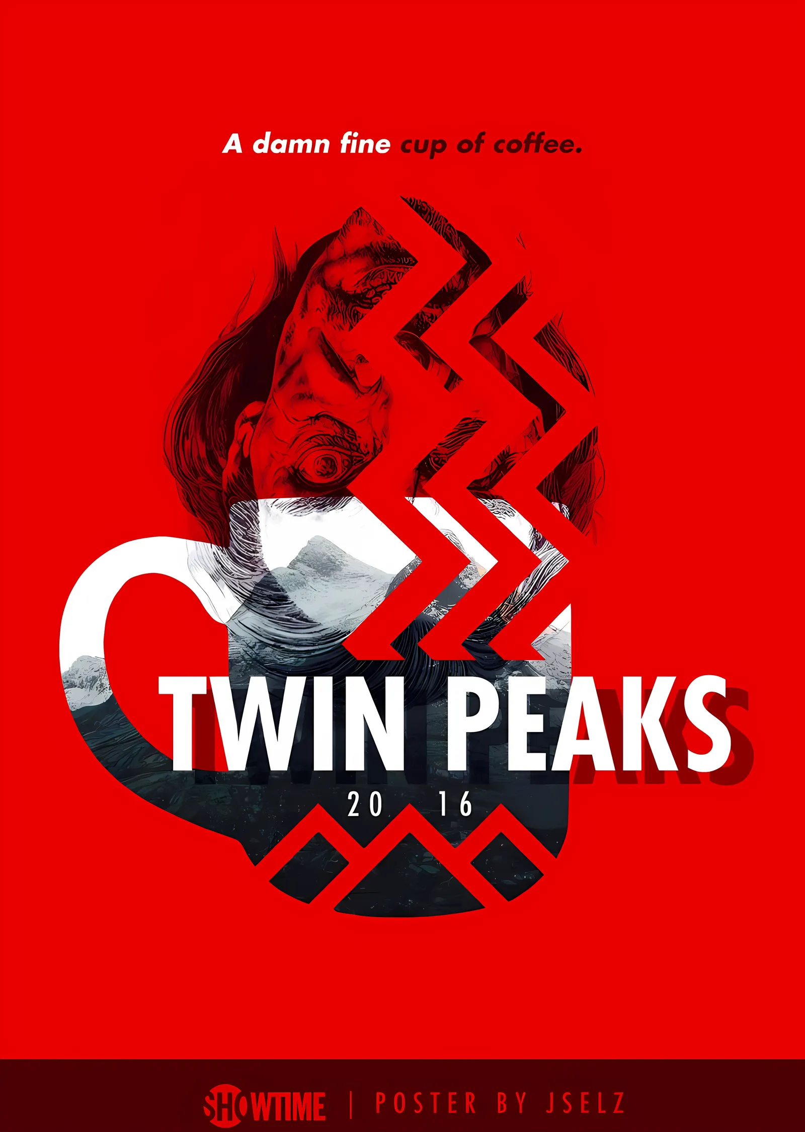 Twin Peaks 2016 metal tablo
