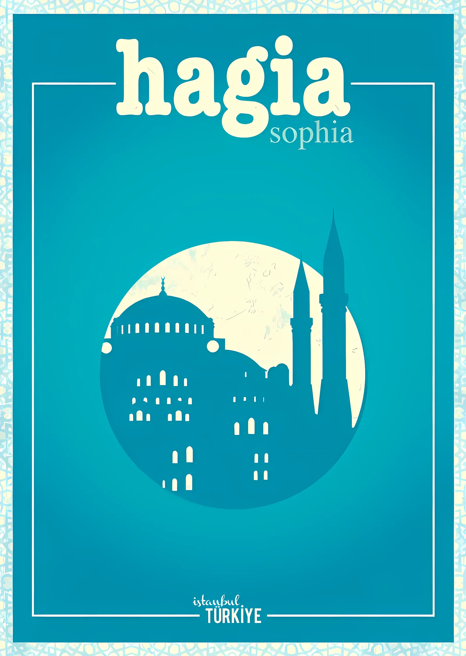 Hagia Sophia: İstanbul'un İkonik Silueti metal tablo