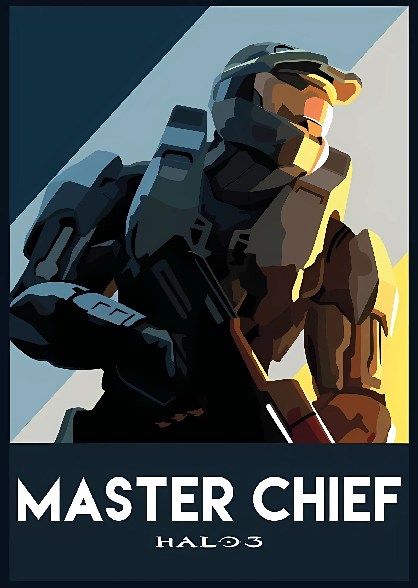 Halo 3: Master Chief metal tablo