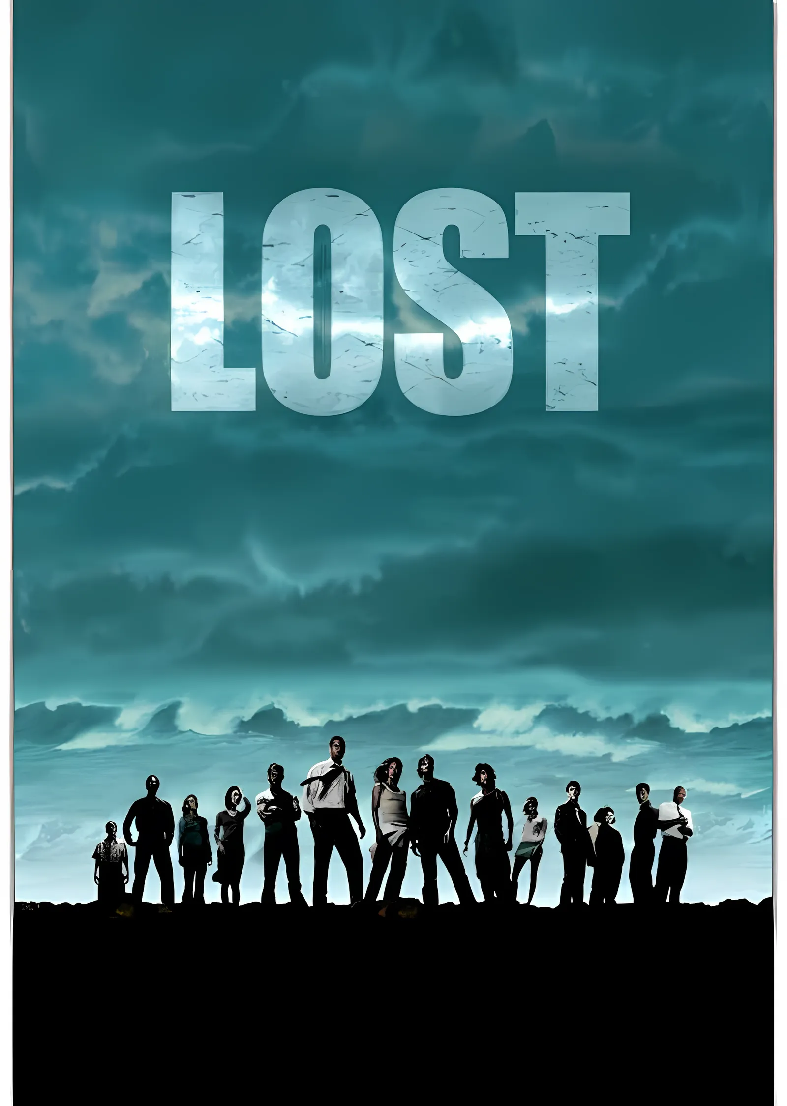 LOST: Gökyüzü Silüeti metal tablo