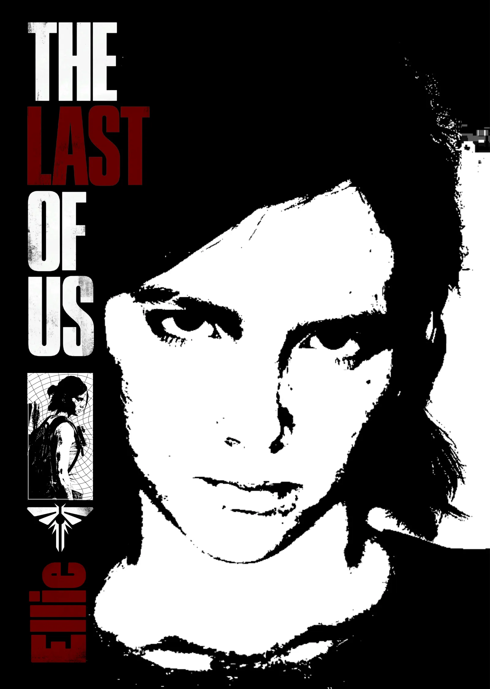 The Last of Us: Ellie Grafik metal tablo