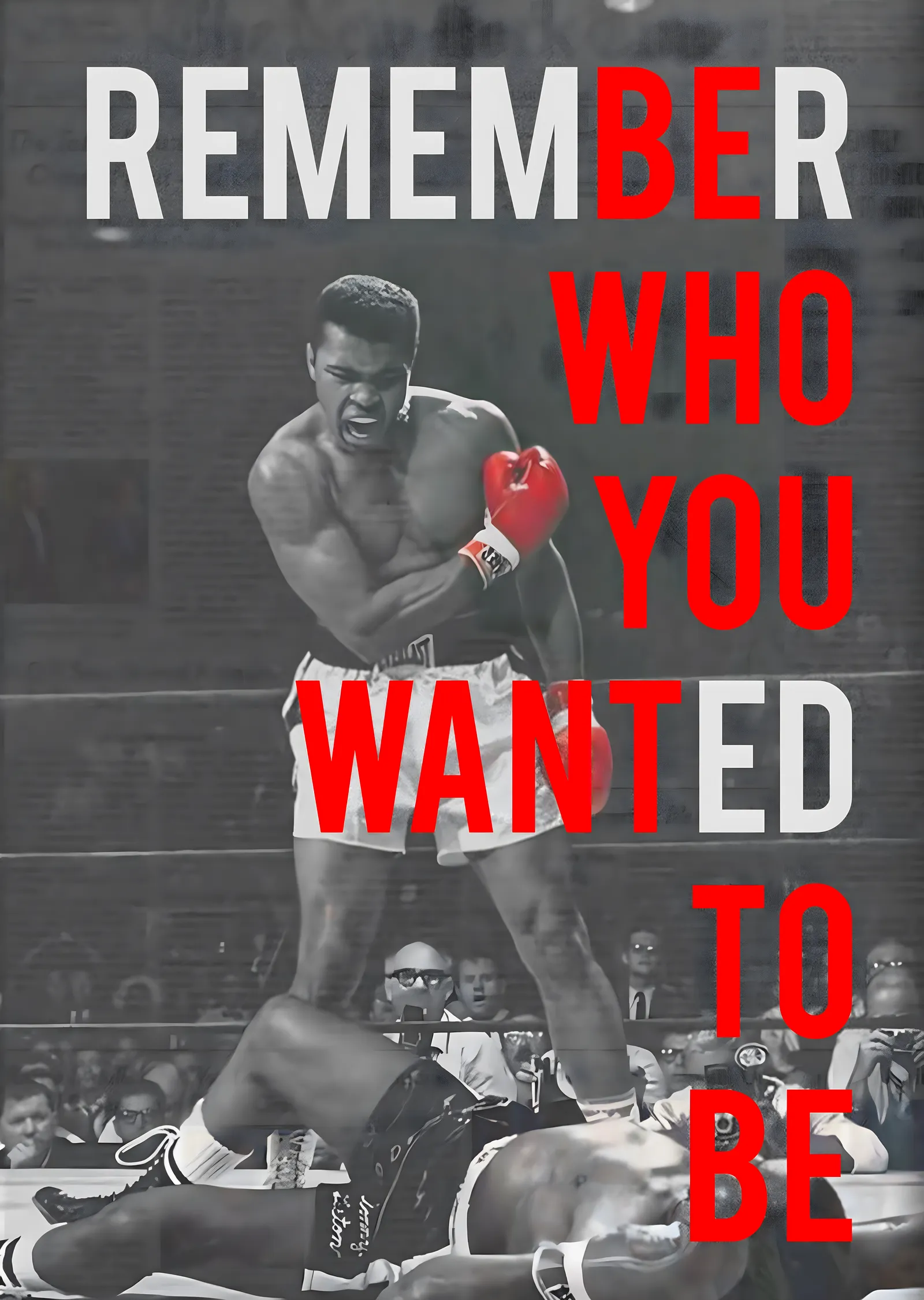 Muhammad Ali: Olmak İstediğini Hatırla metal tablo