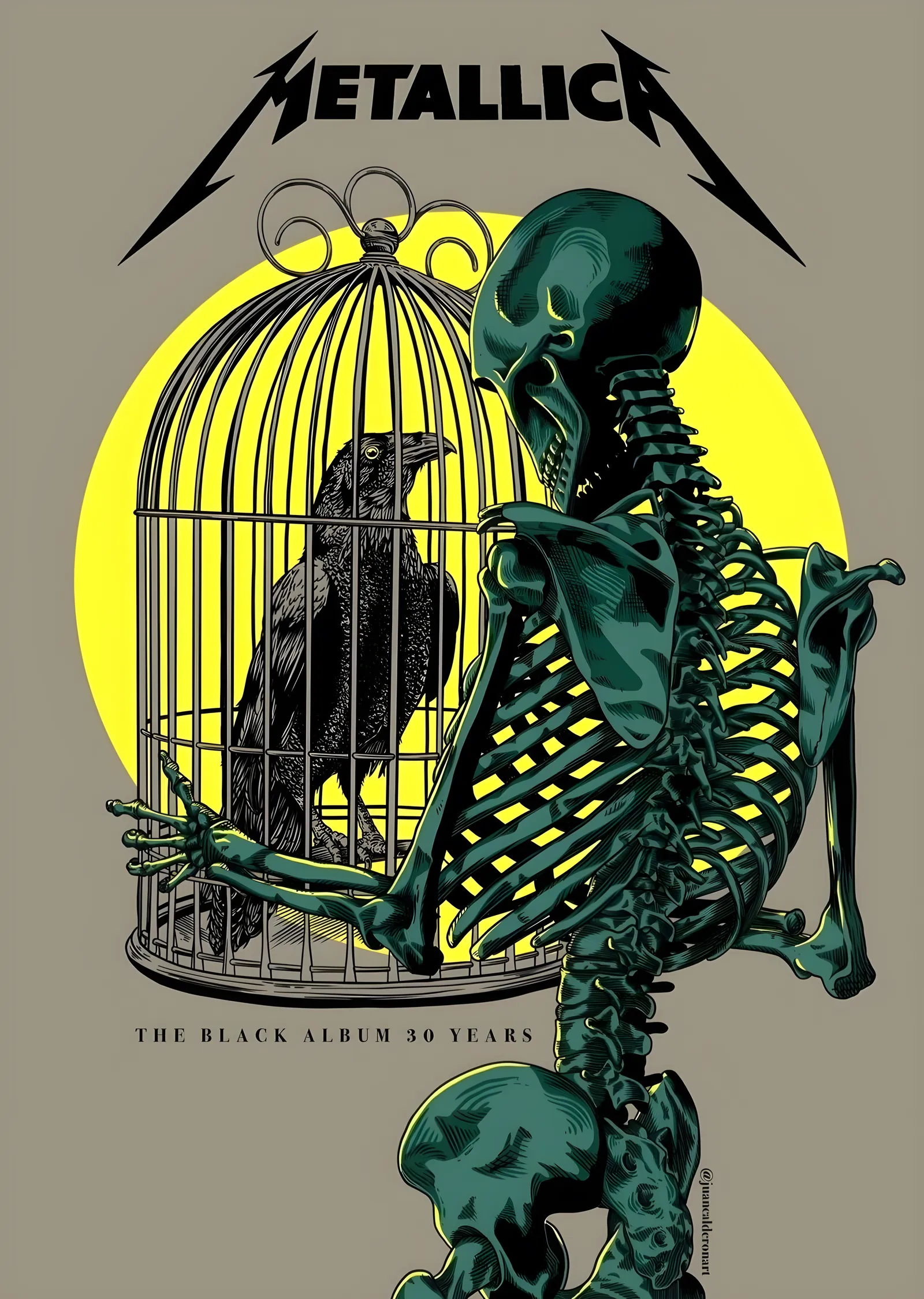Metallica: Black Album 30. Yıl metal tablo