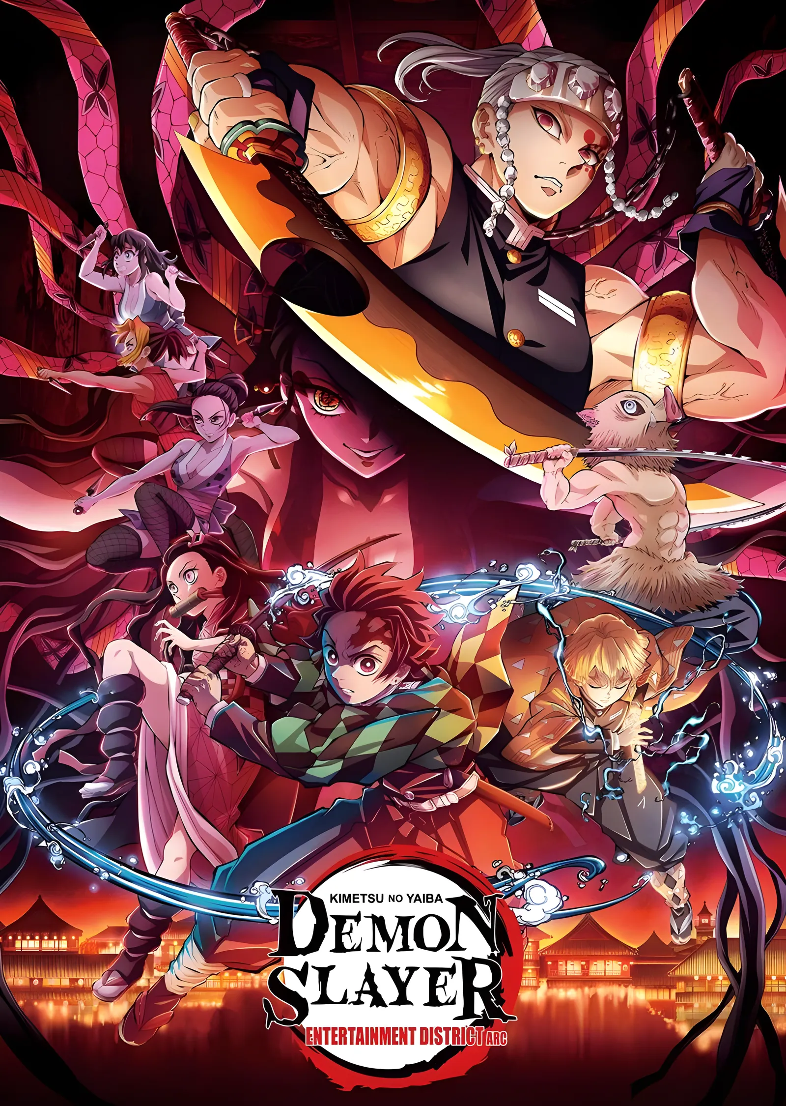 Kimetsu no Yaiba: Eğlence Mahallesi metal tablo