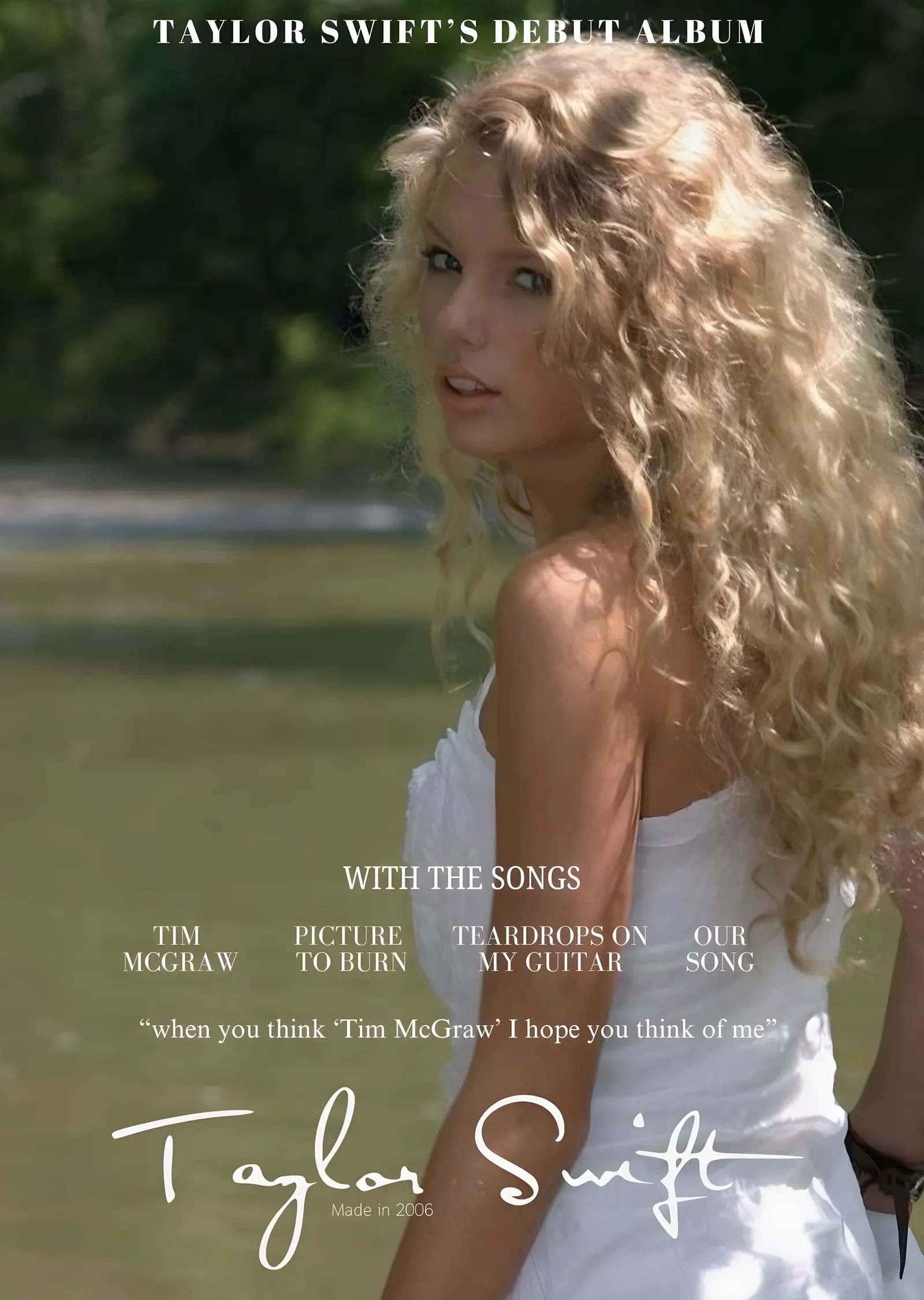 Taylor Swift: Debut metal tablo
