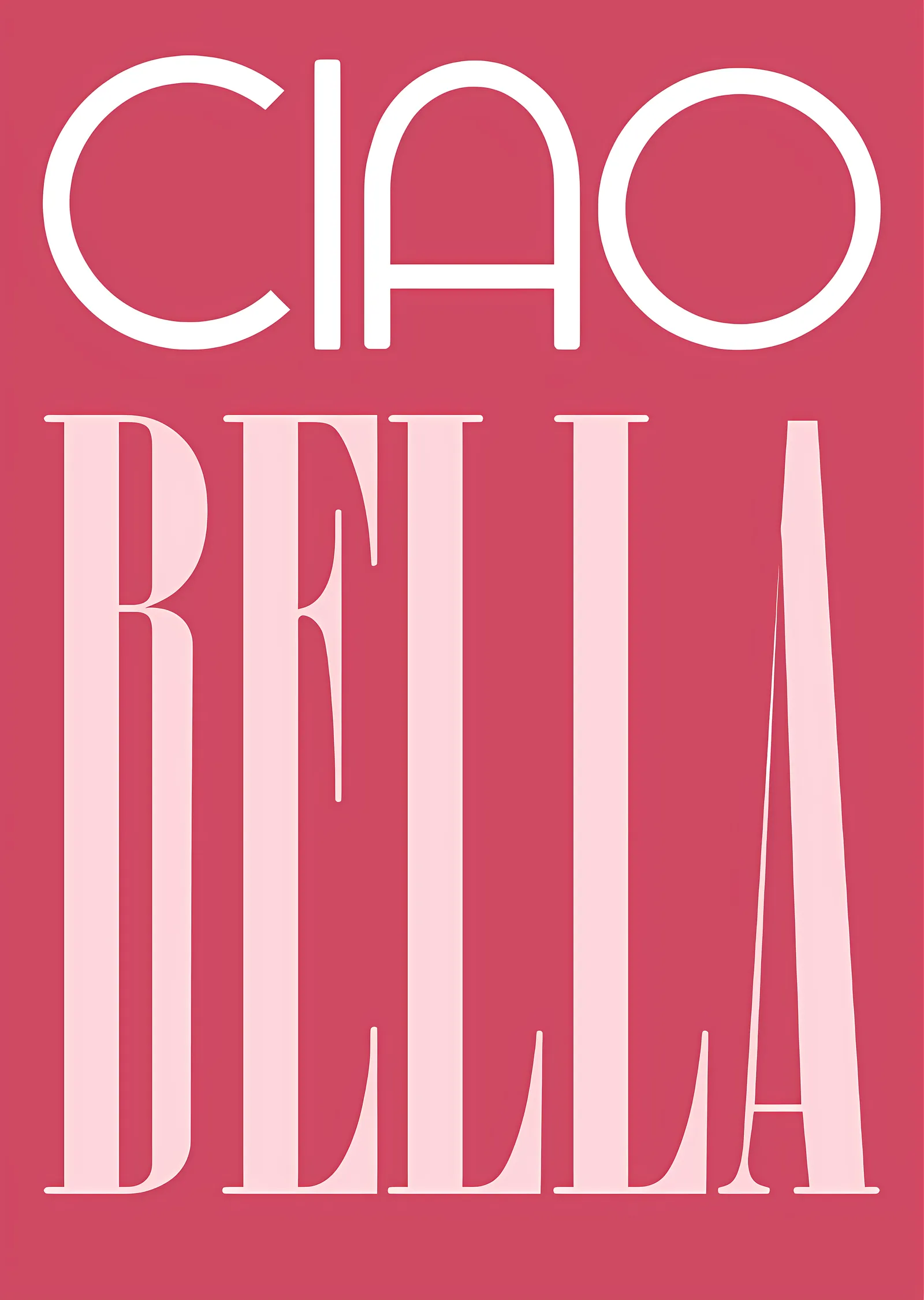Ciao Bella: Sevimli ve Romantik metal tablo