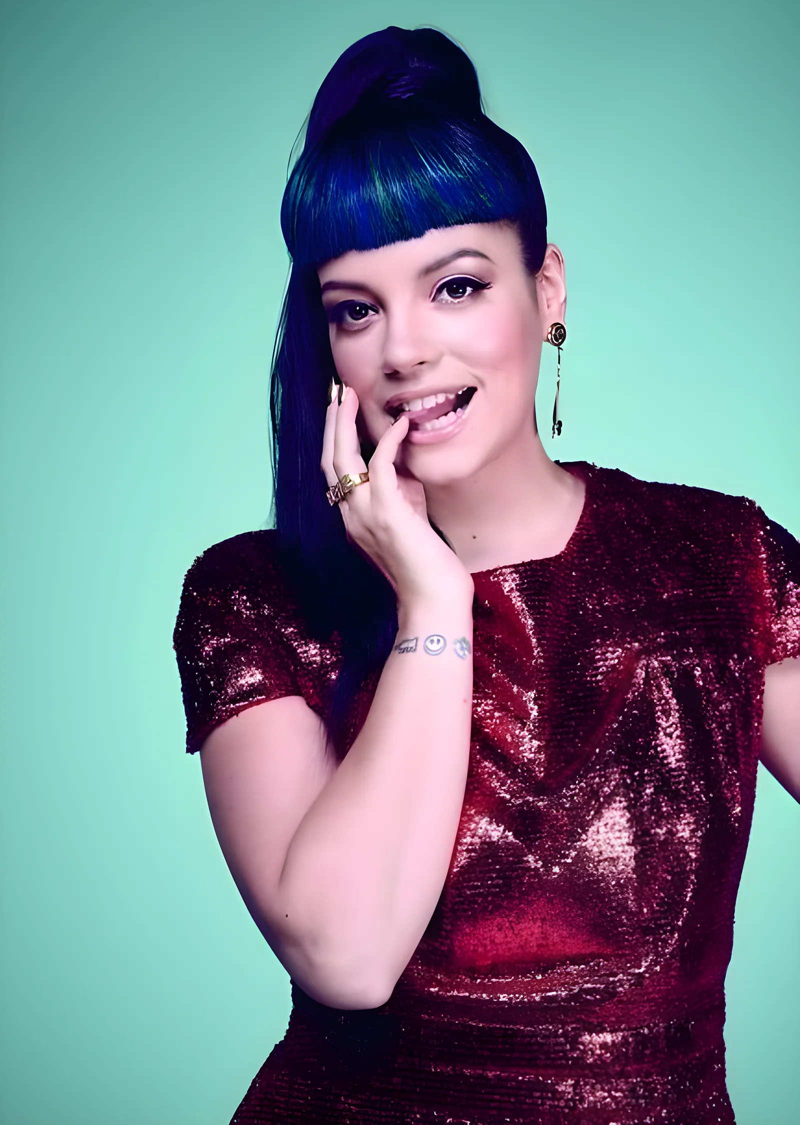 Lily Allen: Mavi Saç metal tablo