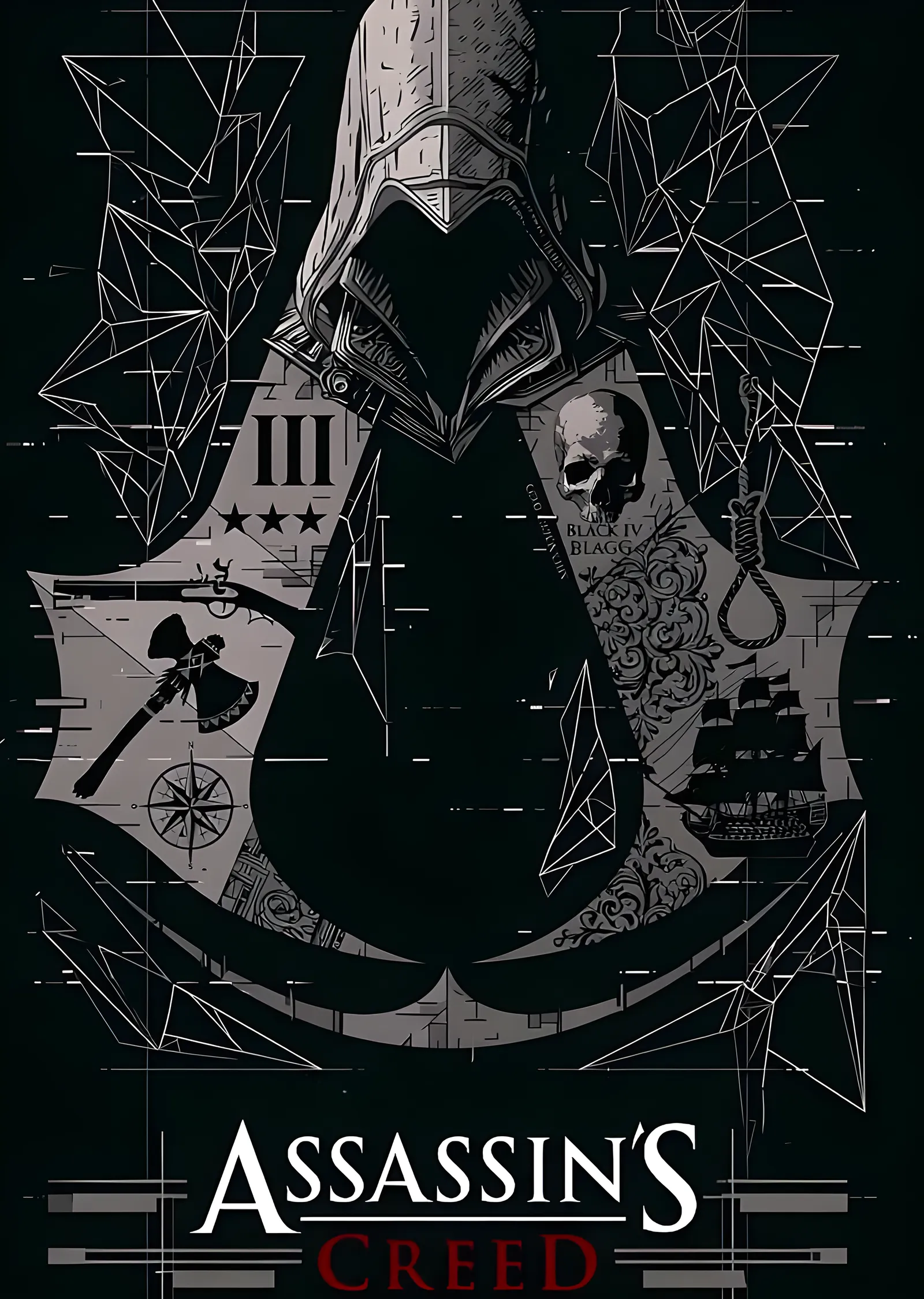 Assassin's Creed: Amblem metal tablo