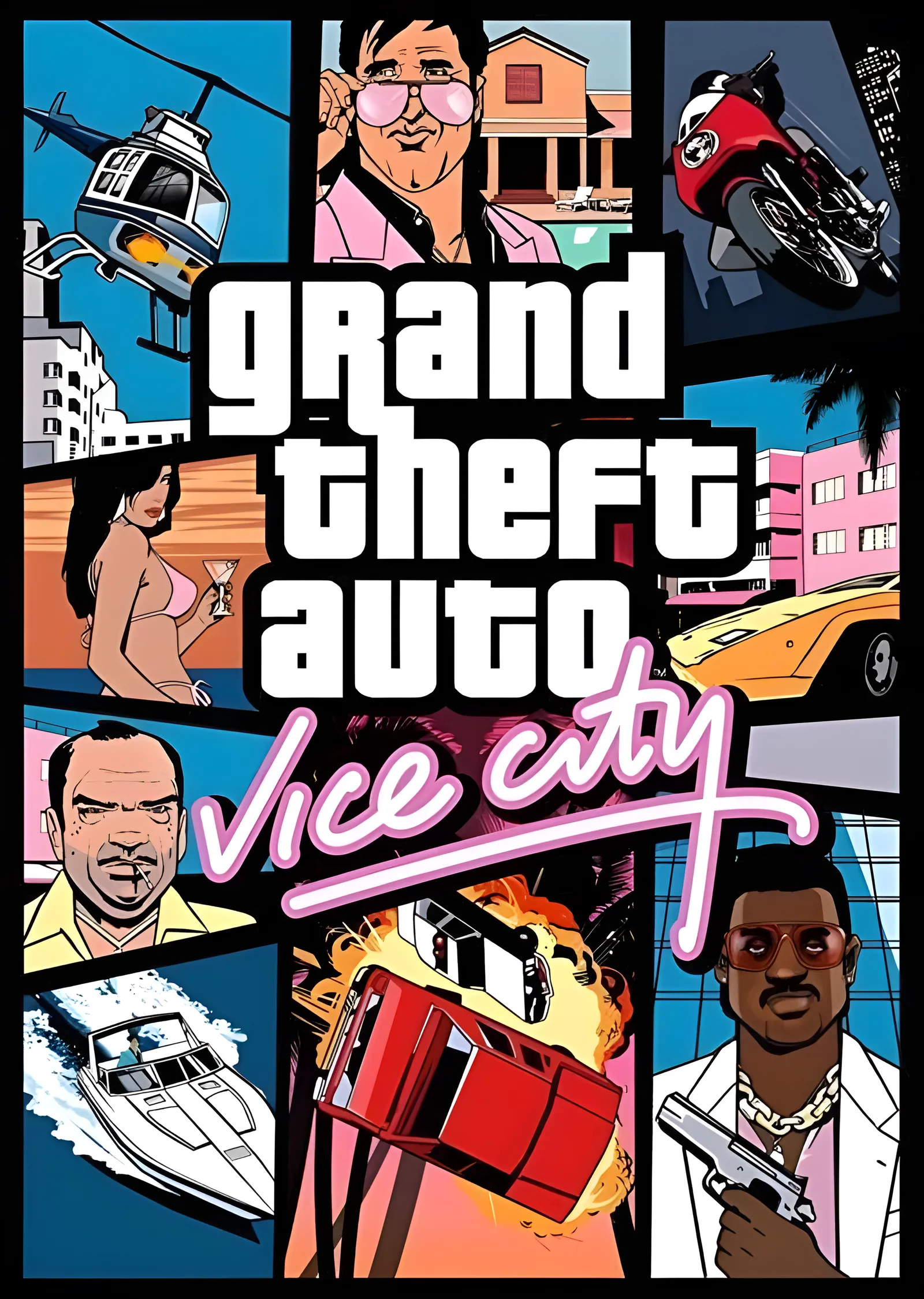 Grand Theft Auto: Vice City - Karakterler metal tablo
